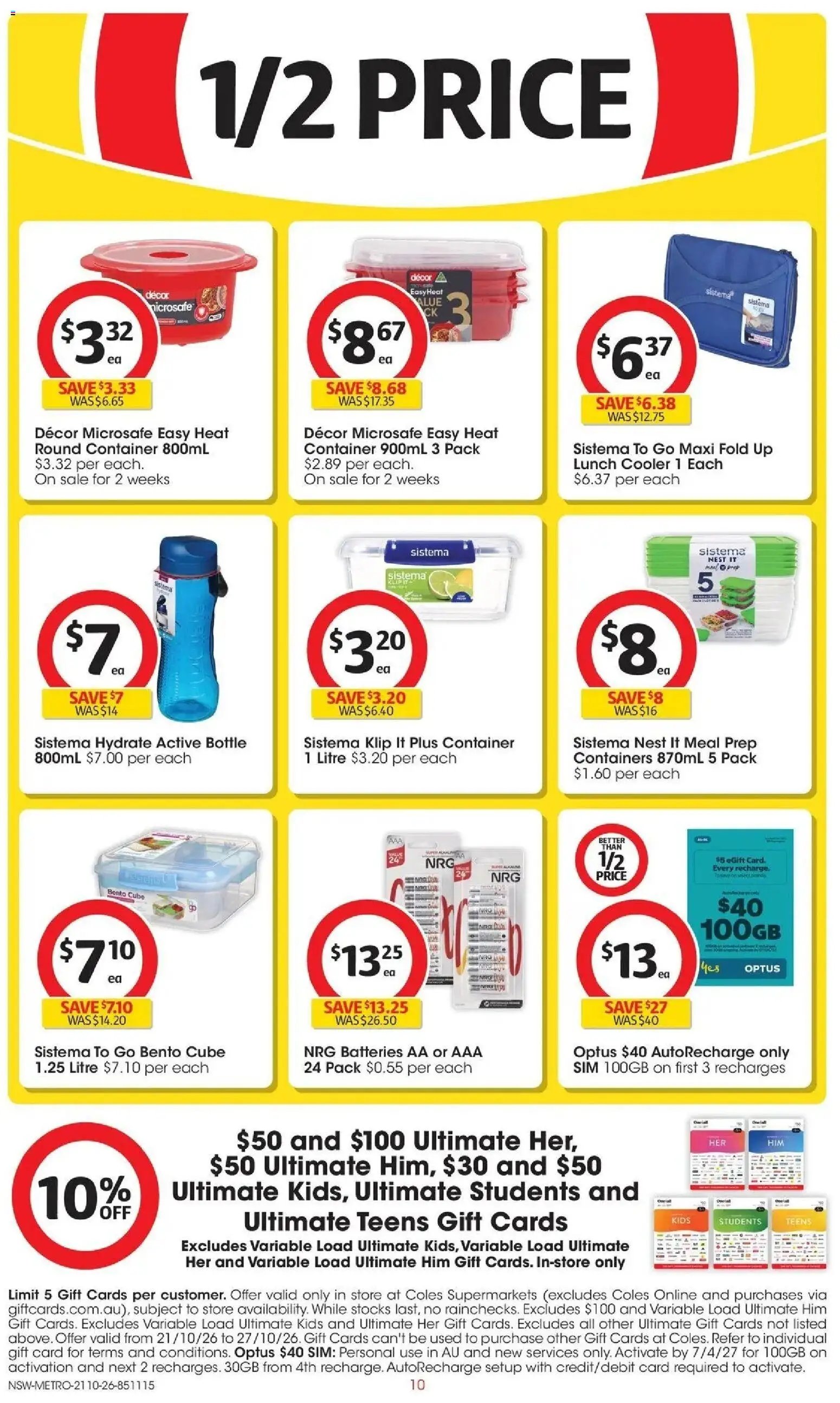 Coles catalogue