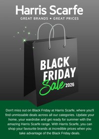 Harris Scarfe Black Friday Notice