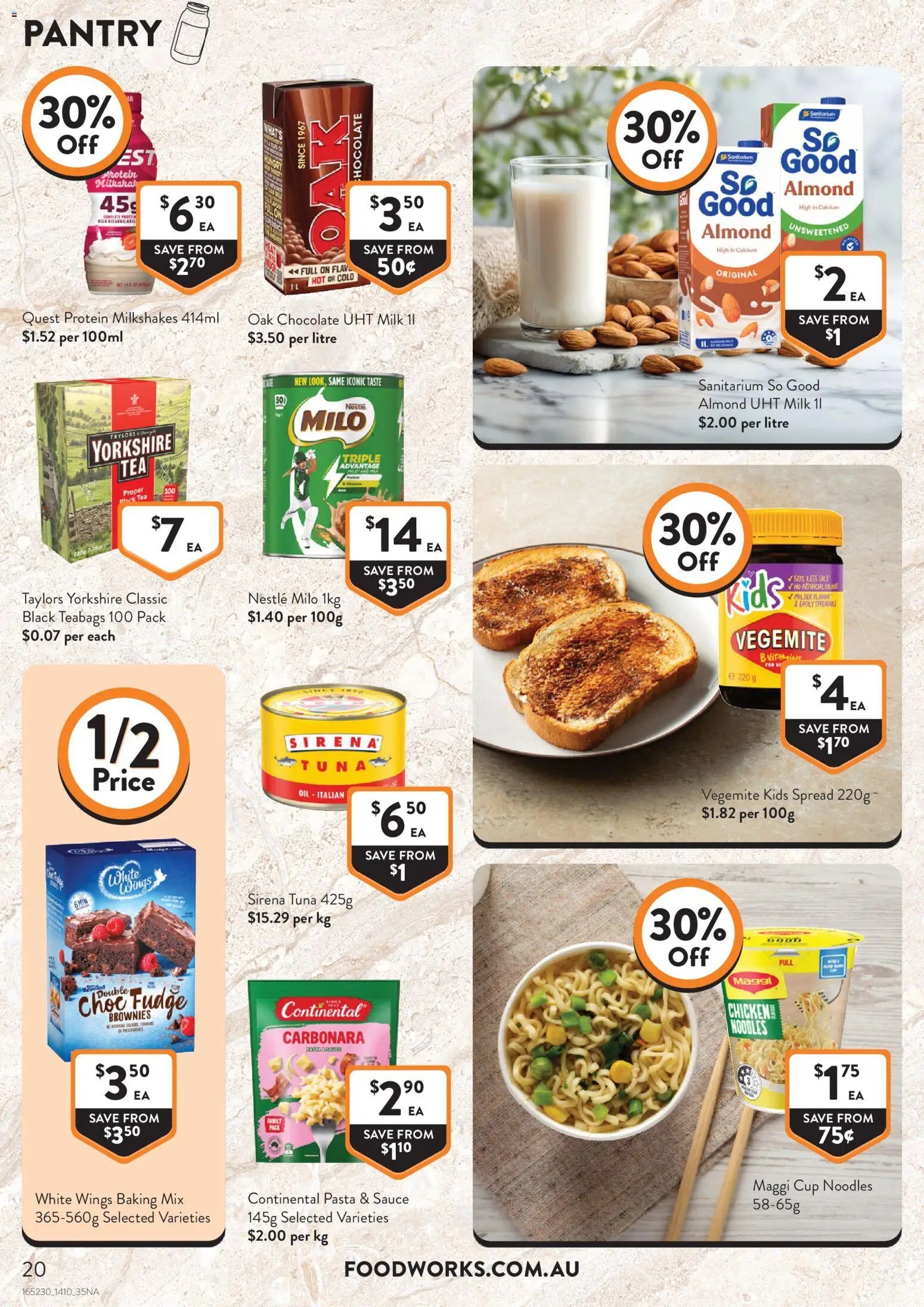 Foodworks catalogue