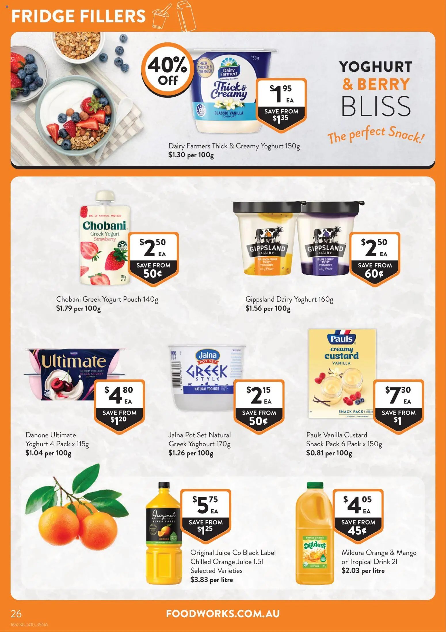 Foodworks catalogue