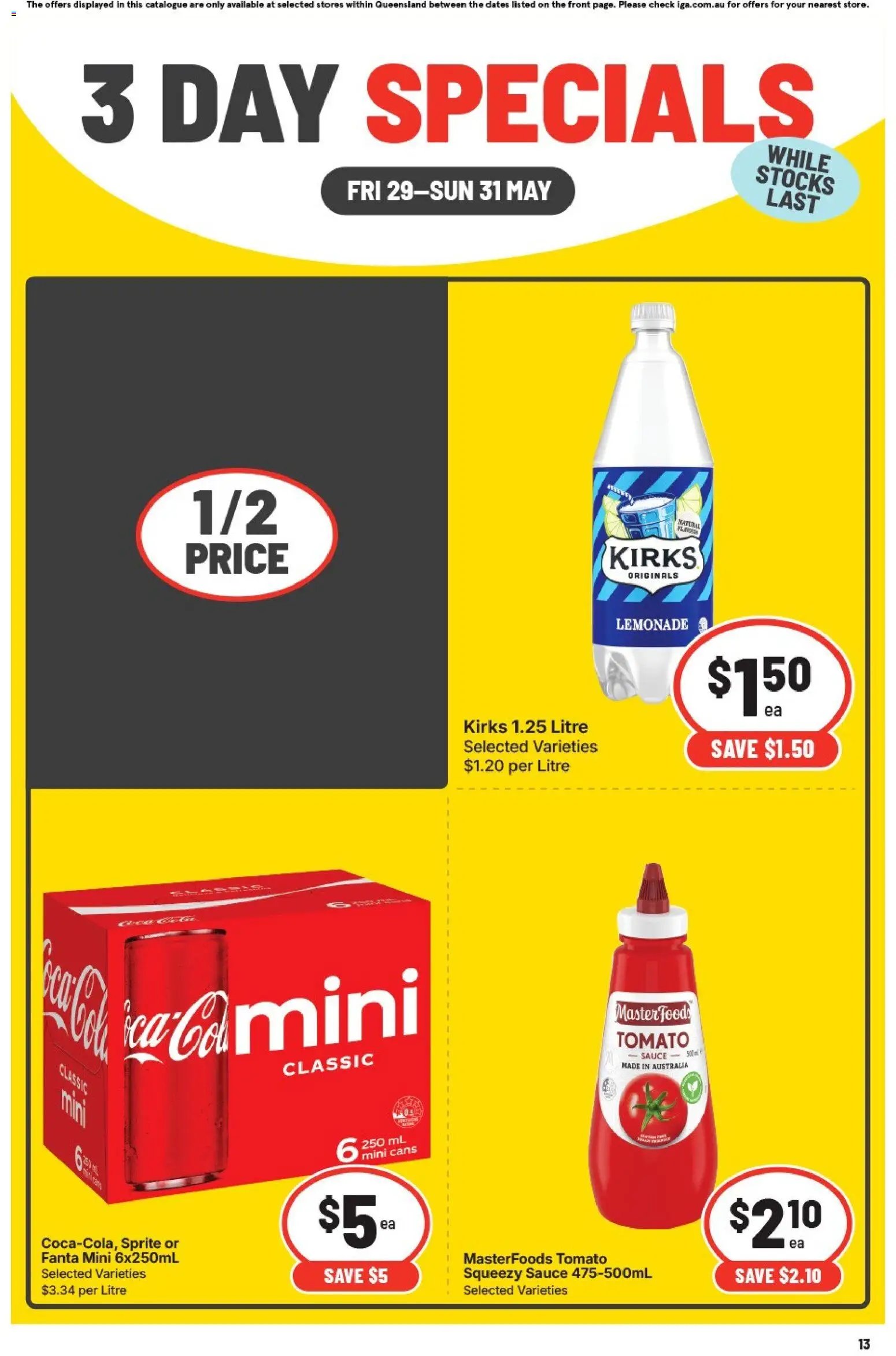 IGA catalogue 3 day special QLD (2026-05-29 - 2026-05-31) | 3