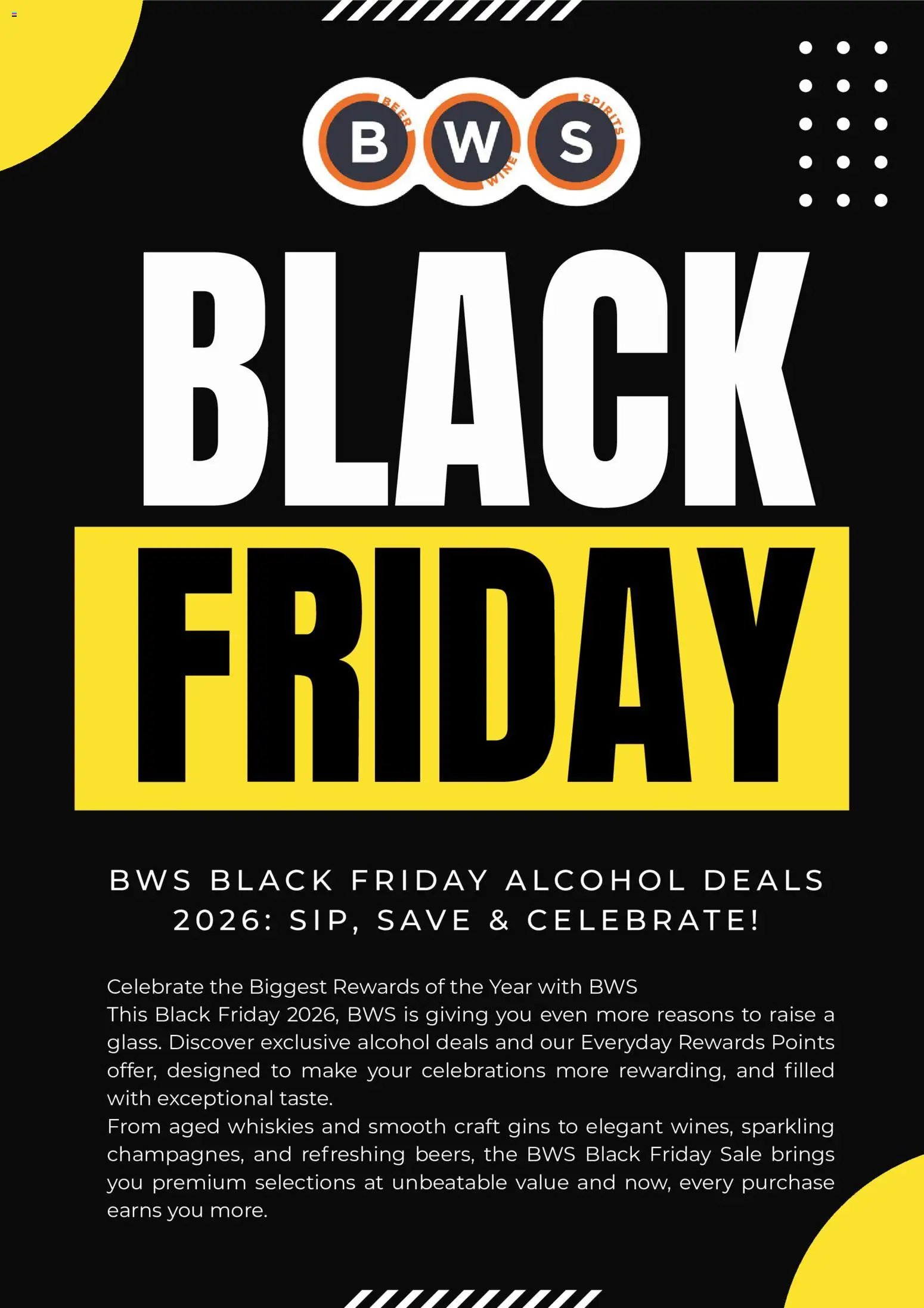 BWS Black Friday Notice