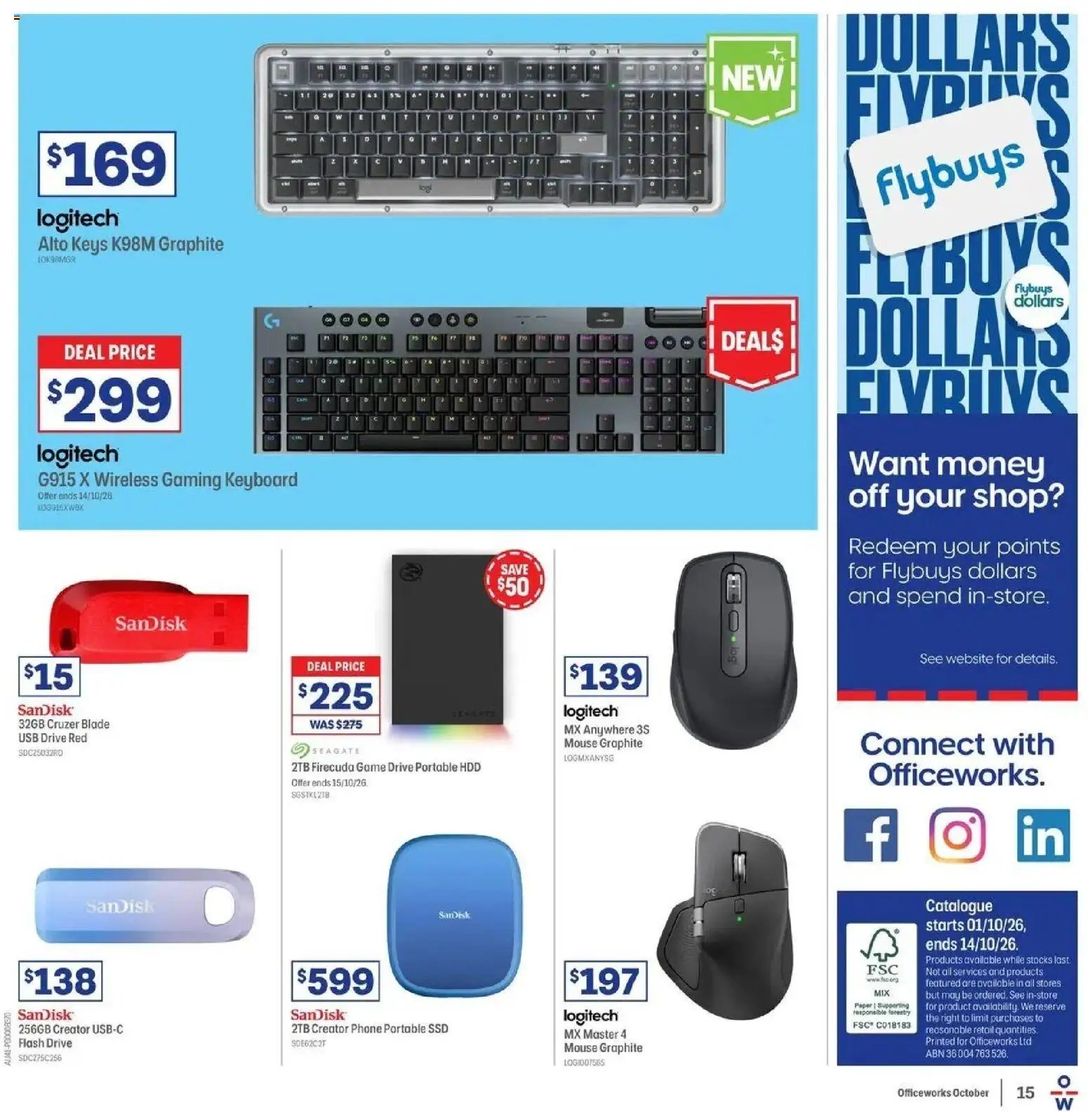 Officeworks catalogue
