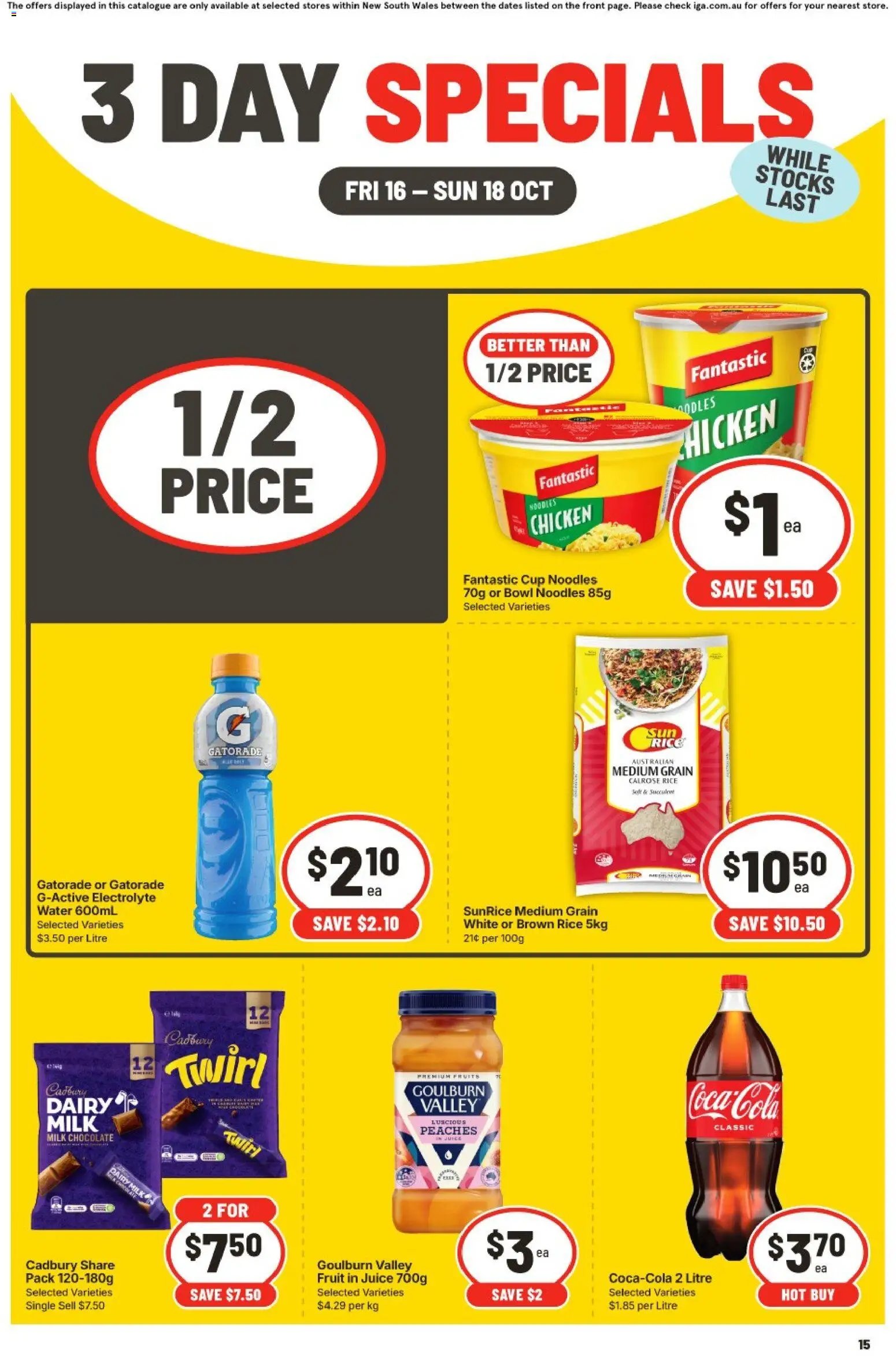 IGA 3 Day Specials NSW