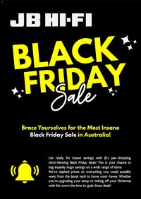 JB Hi-Fi Black Friday Notice