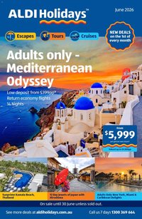 Aldi catalogue June Holidays