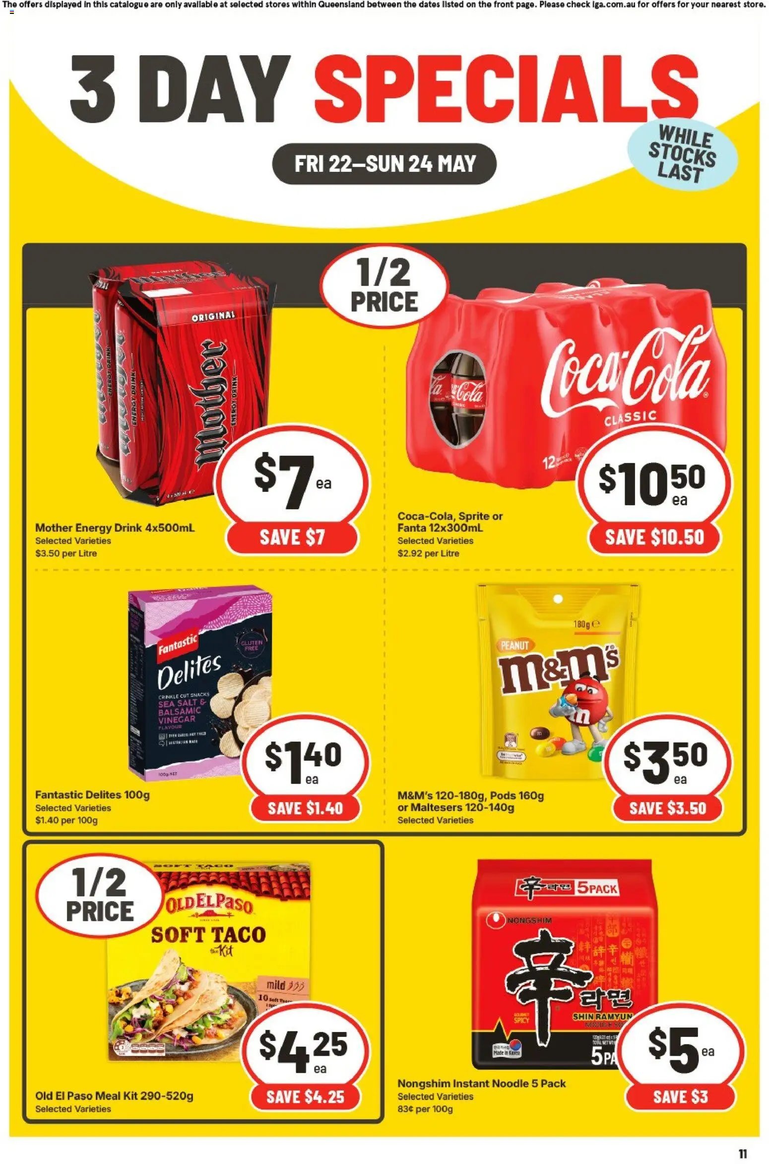 IGA 3 Day Specials - QLD (2026-05-22 - 2026-05-24) | 3