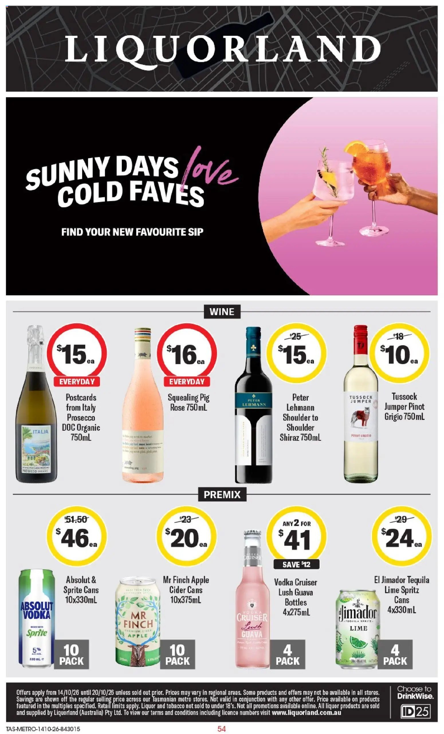 Liquorland catalogue TAS