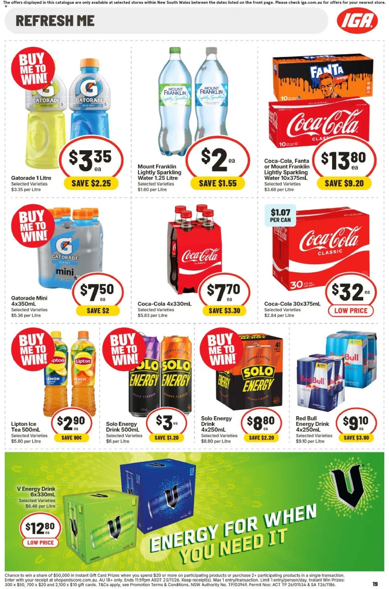 IGA catalogue NSW