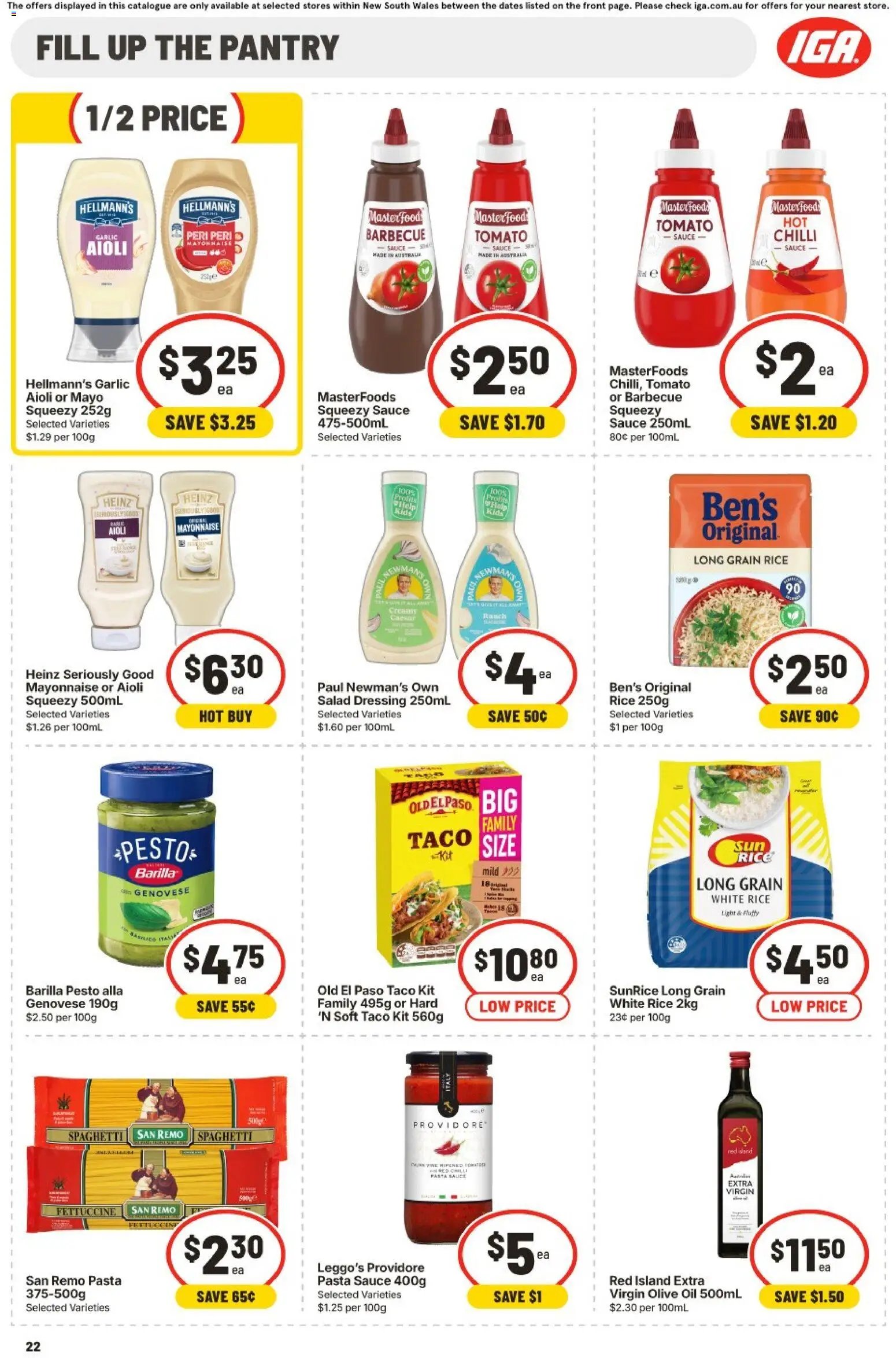 IGA catalogue NSW