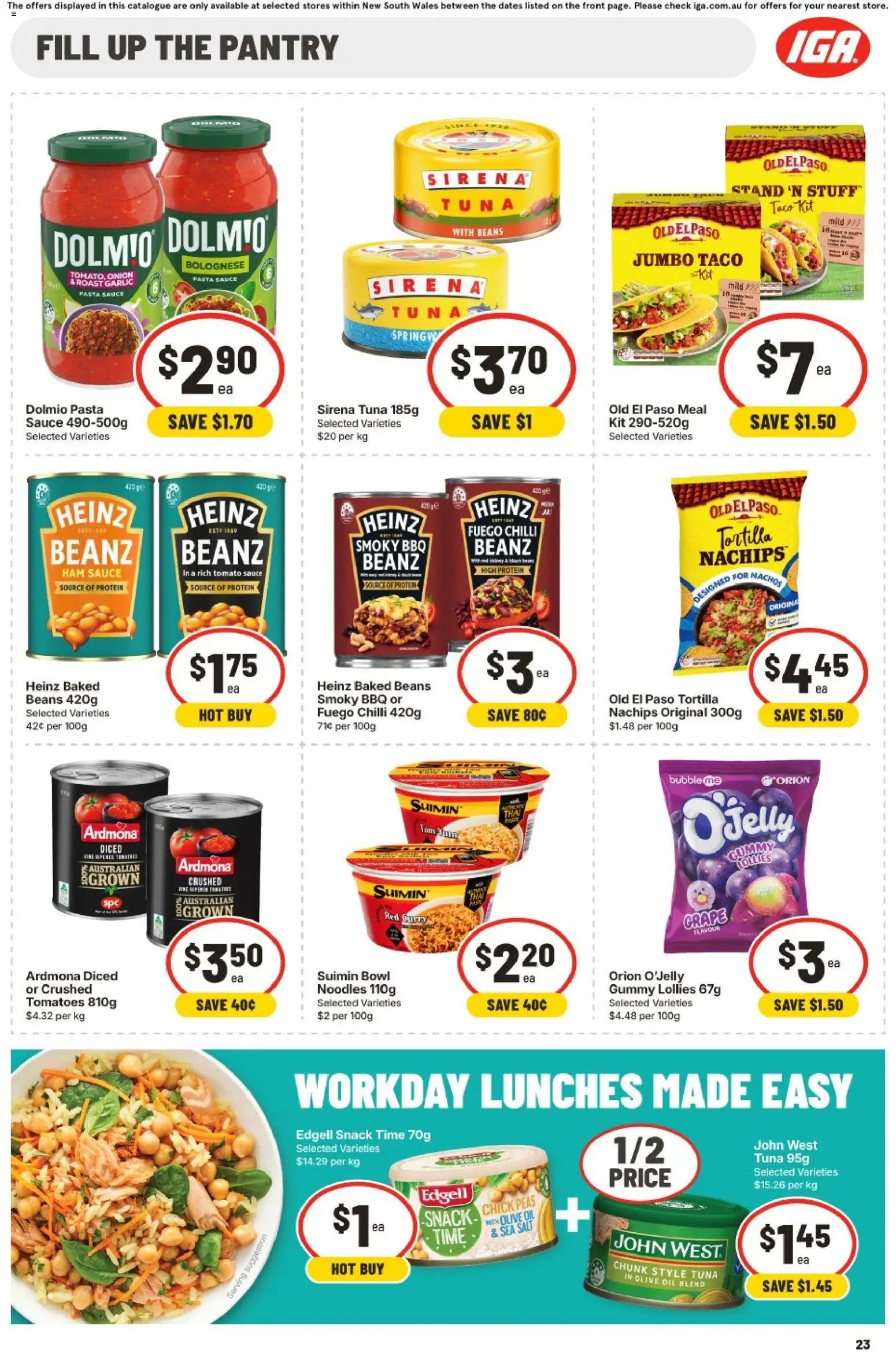 IGA catalogue NSW