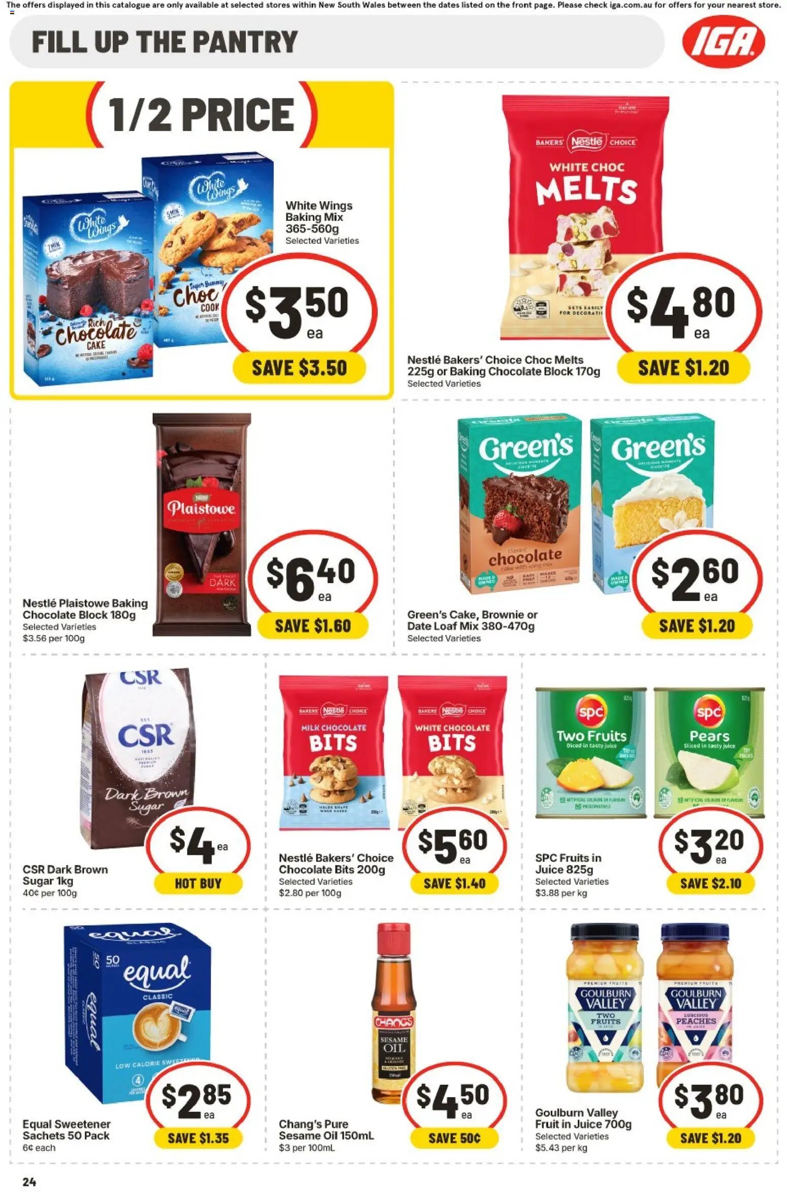 IGA catalogue NSW