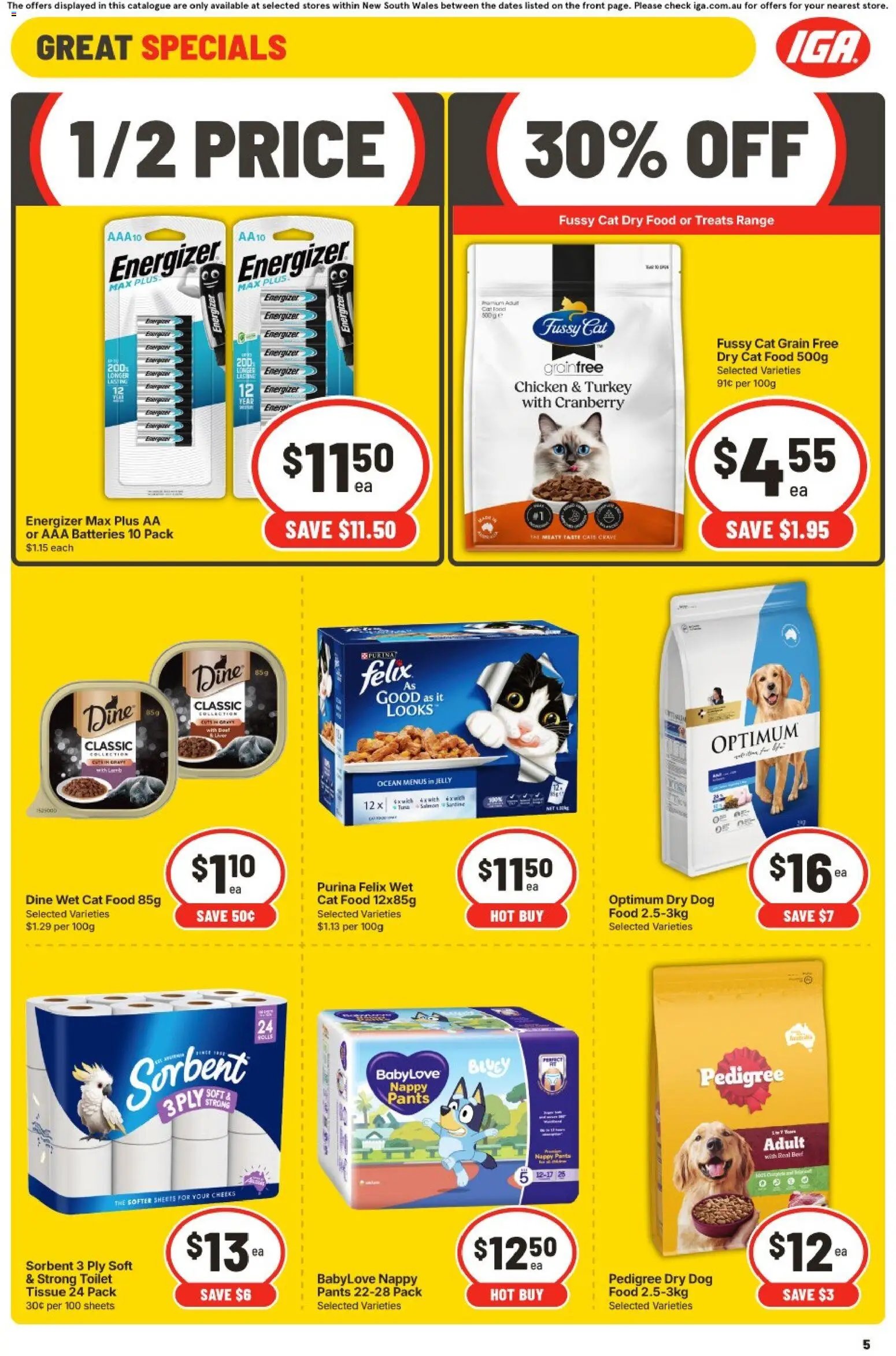 IGA catalogue NSW