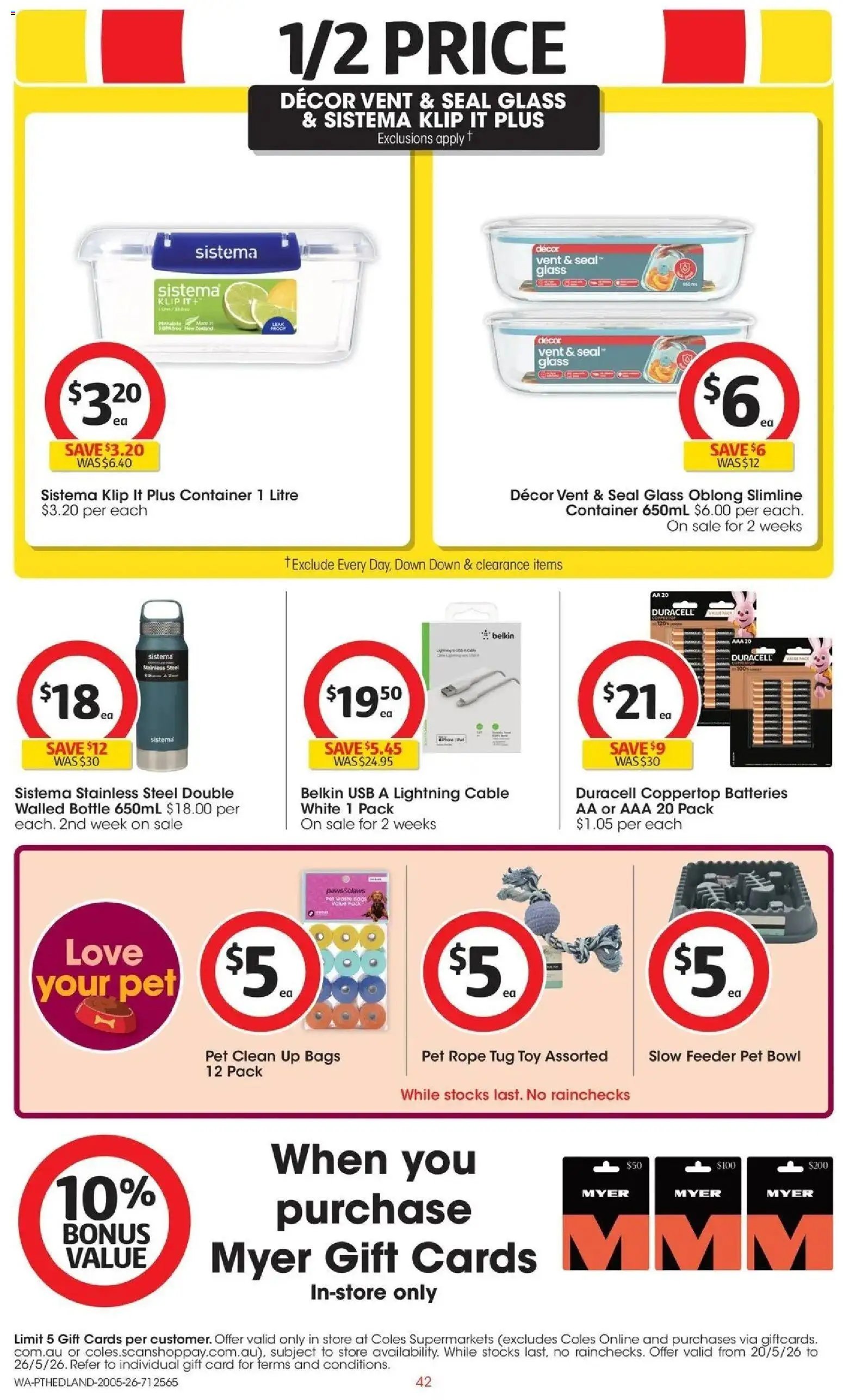 Coles Catalogue PT HEDLAND (2026-05-19 - 2026-05-26) | 42