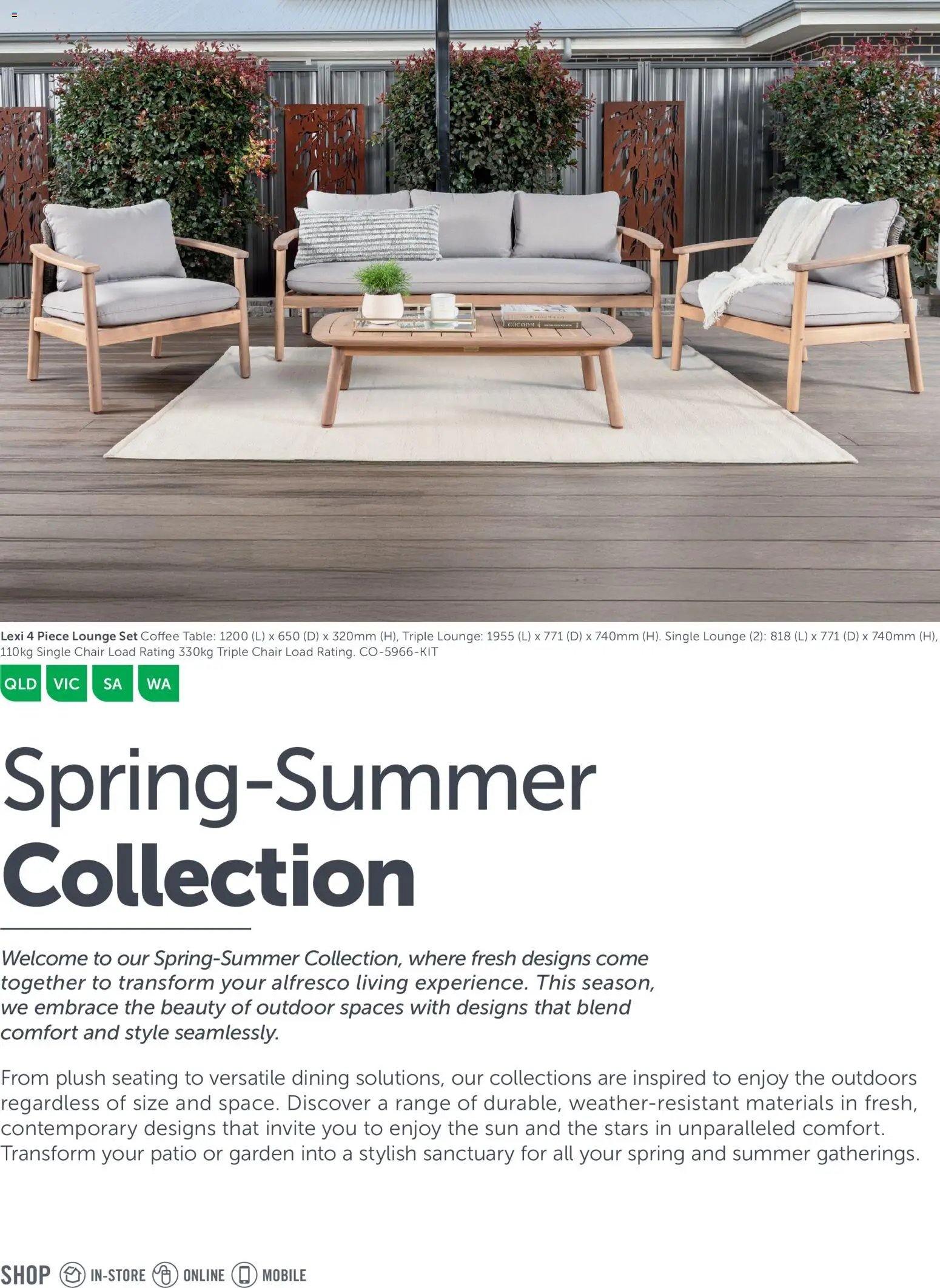 Stratco outdoor furniture (2026-05-15 - 2026-06-12) | 2