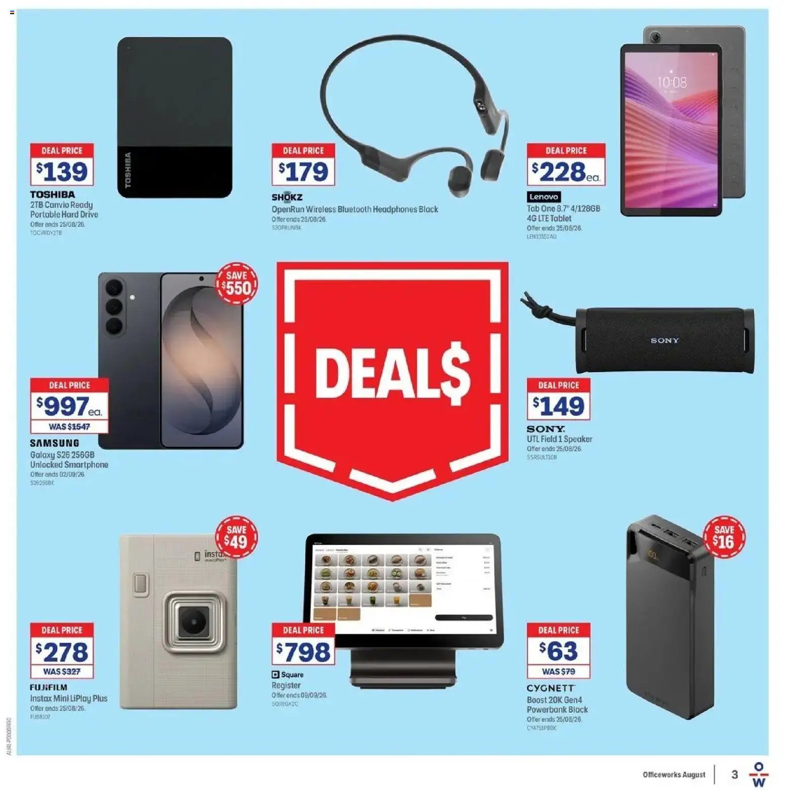 Officeworks - Beacon Deals 11/08