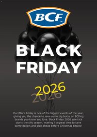 BCF Black Friday Notice