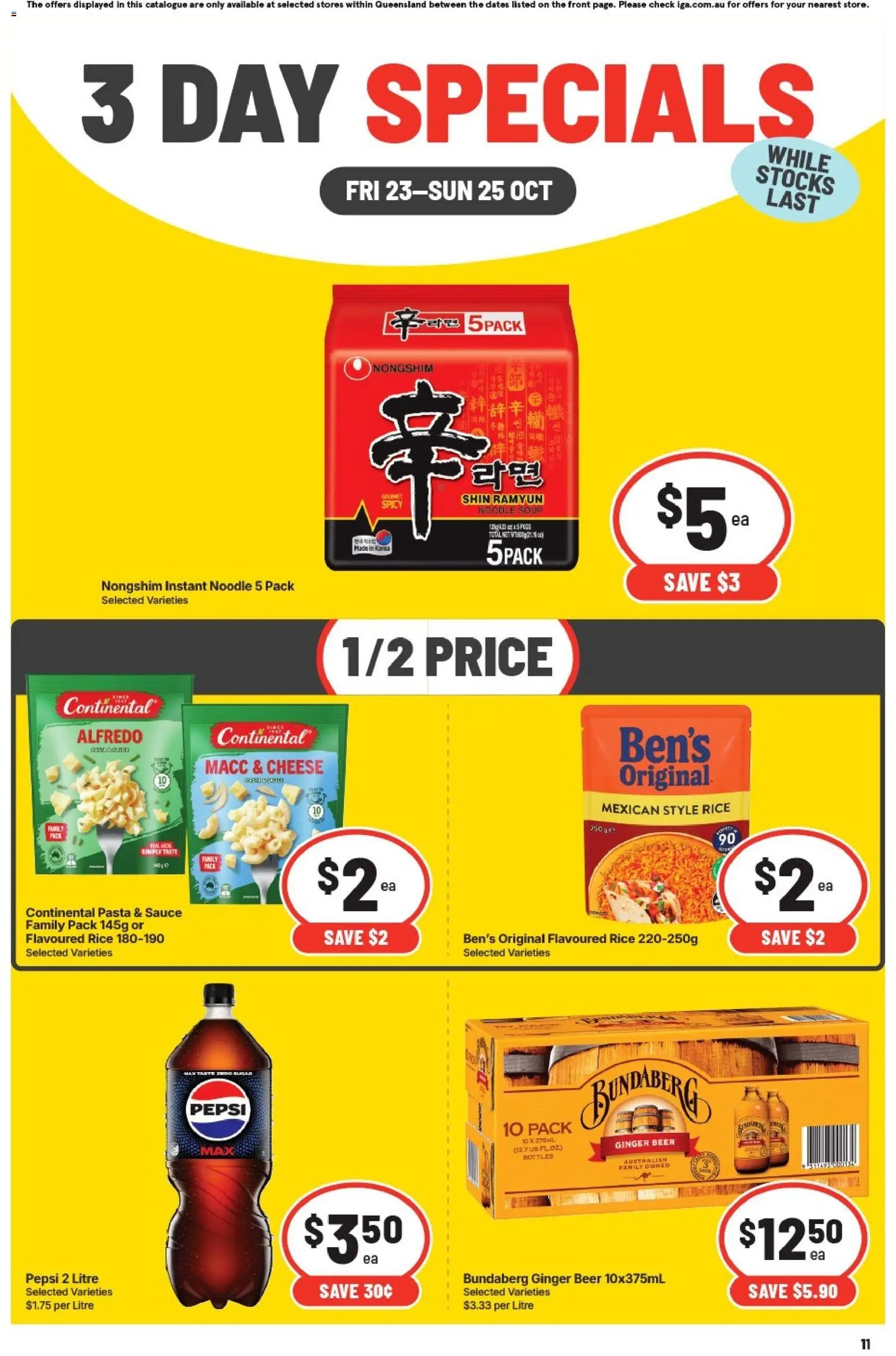IGA QLD 3 Day Specials