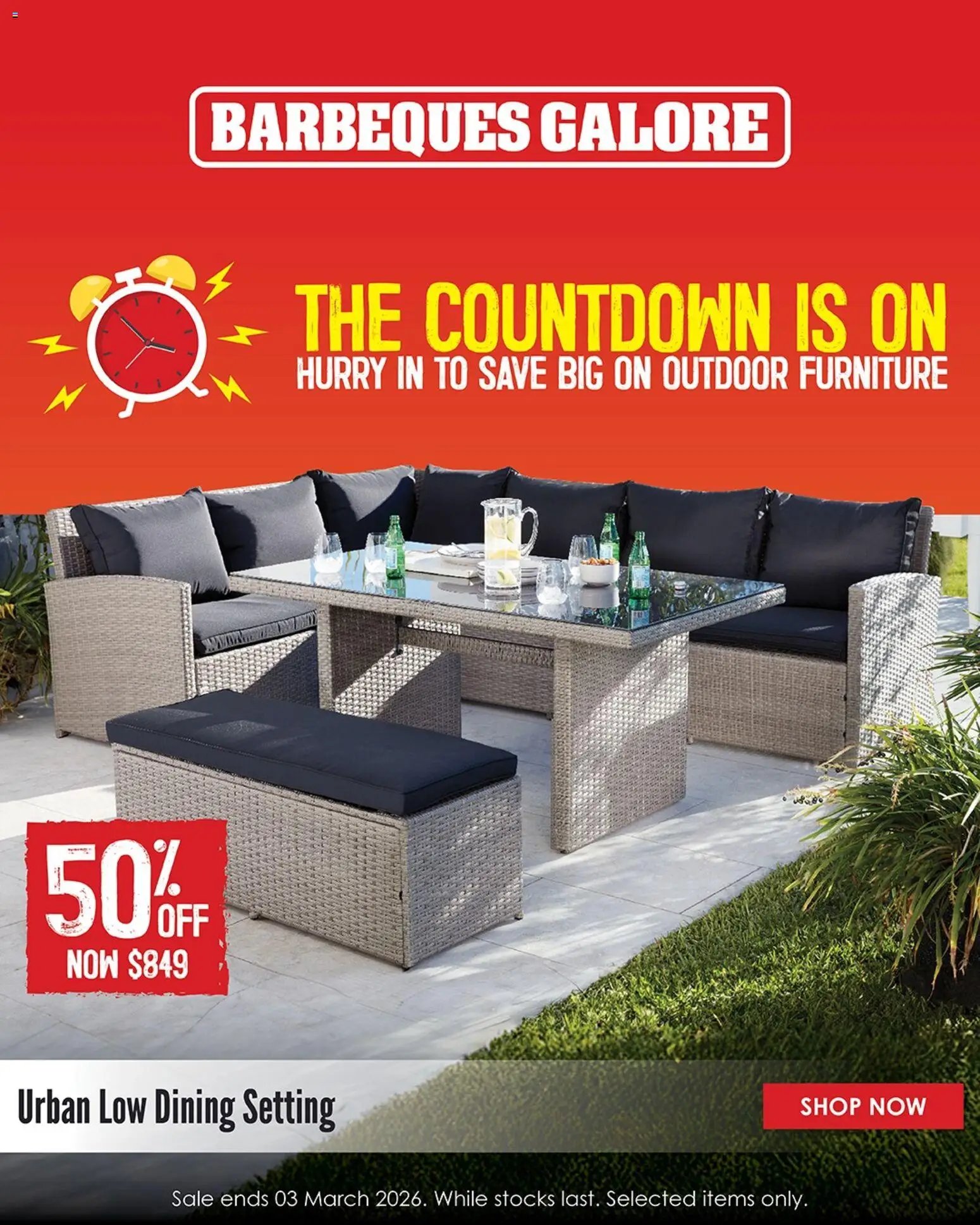 Barbeques Galore Final days to save on furniture (2026-02-27 - 2026-03-03) | 4