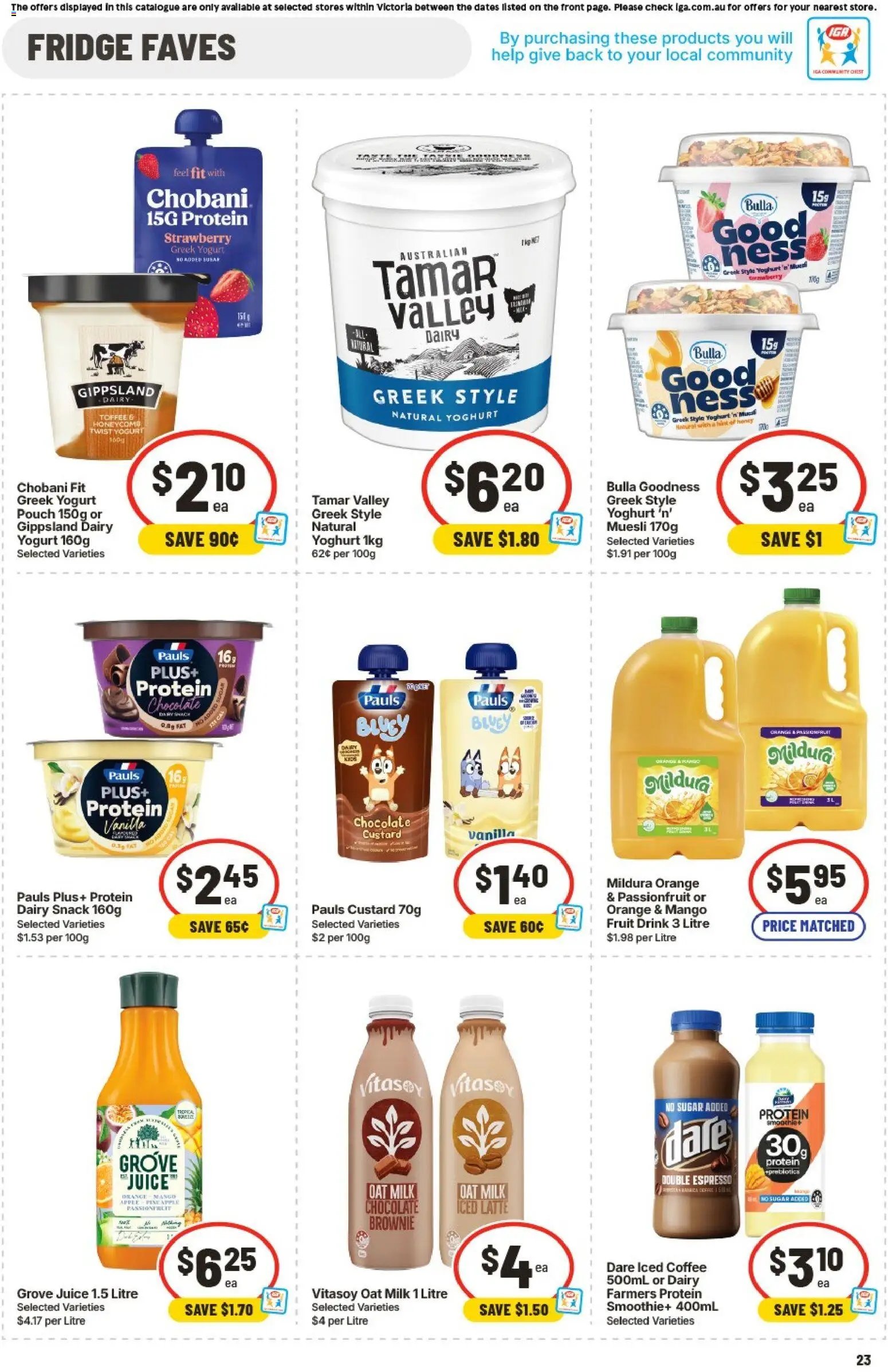 IGA catalogue VIC