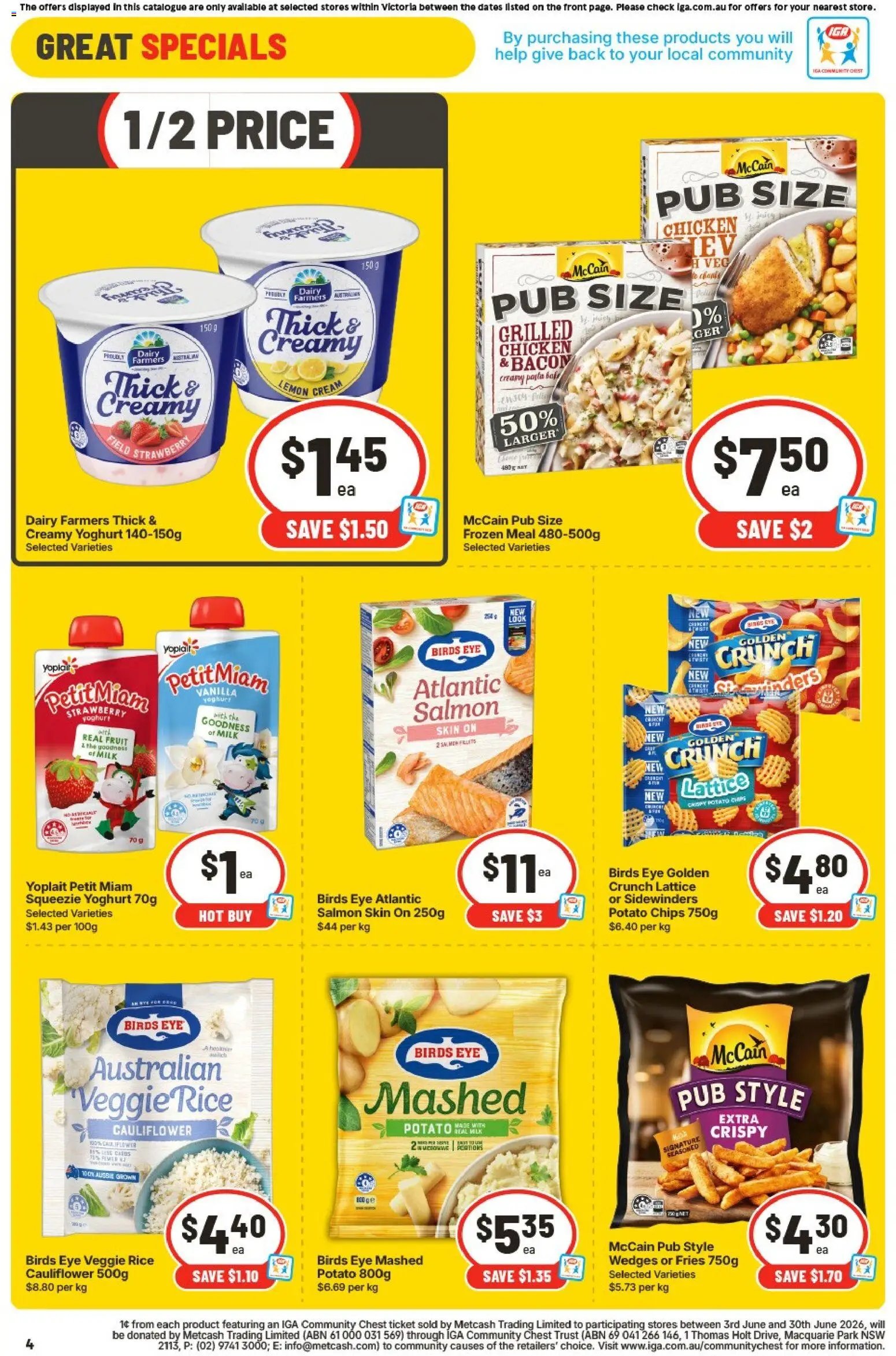 IGA catalogue VIC
