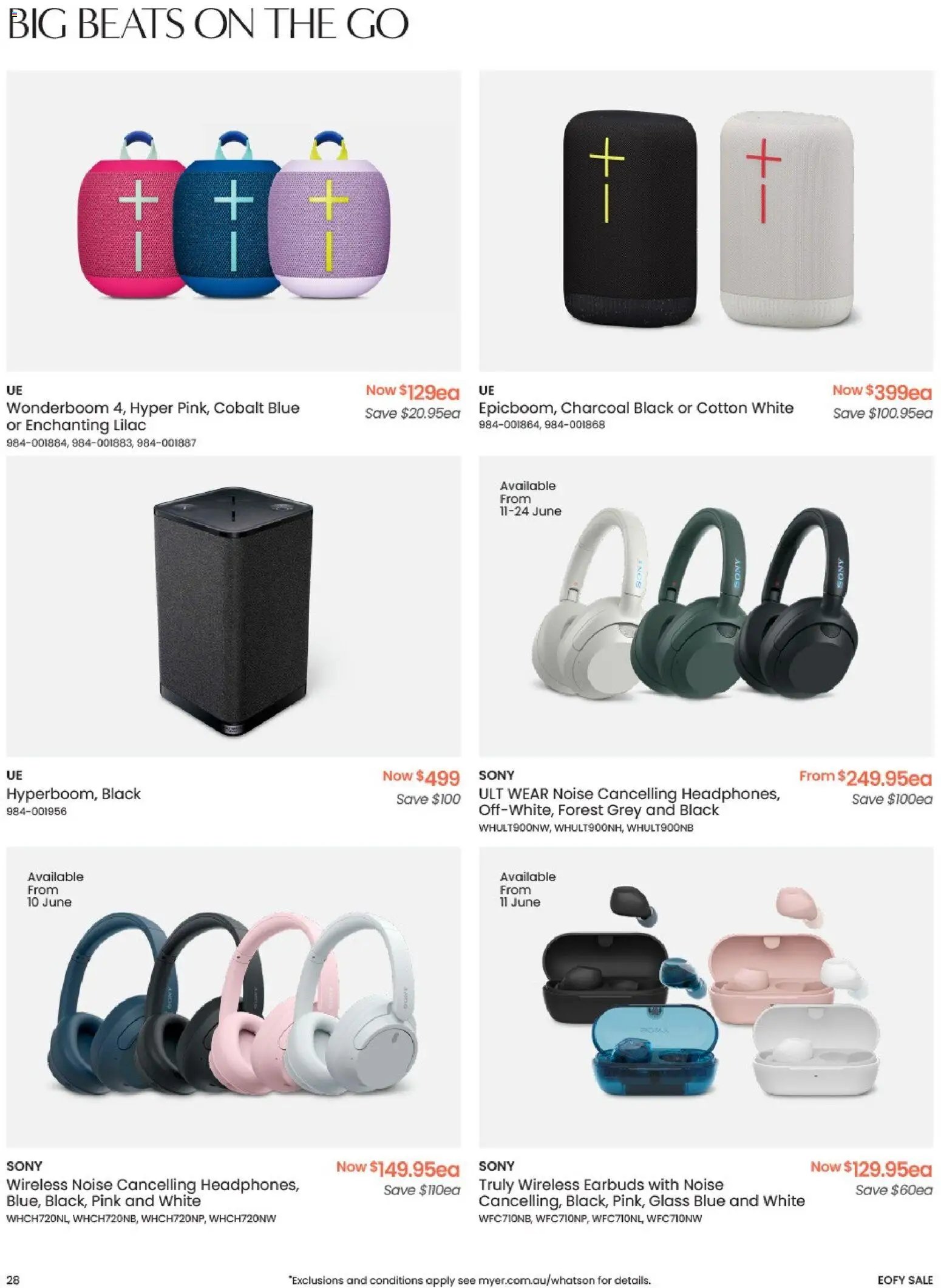 Myer End of financial year sale