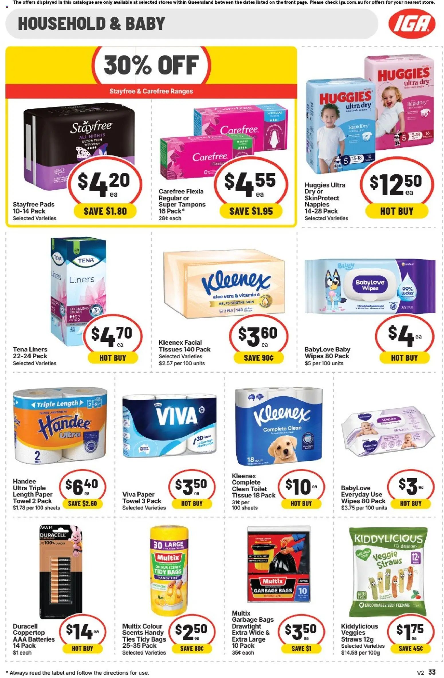 IGA Extra Specials  QLD
