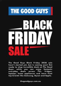 The Good Guys Black Friday Notice