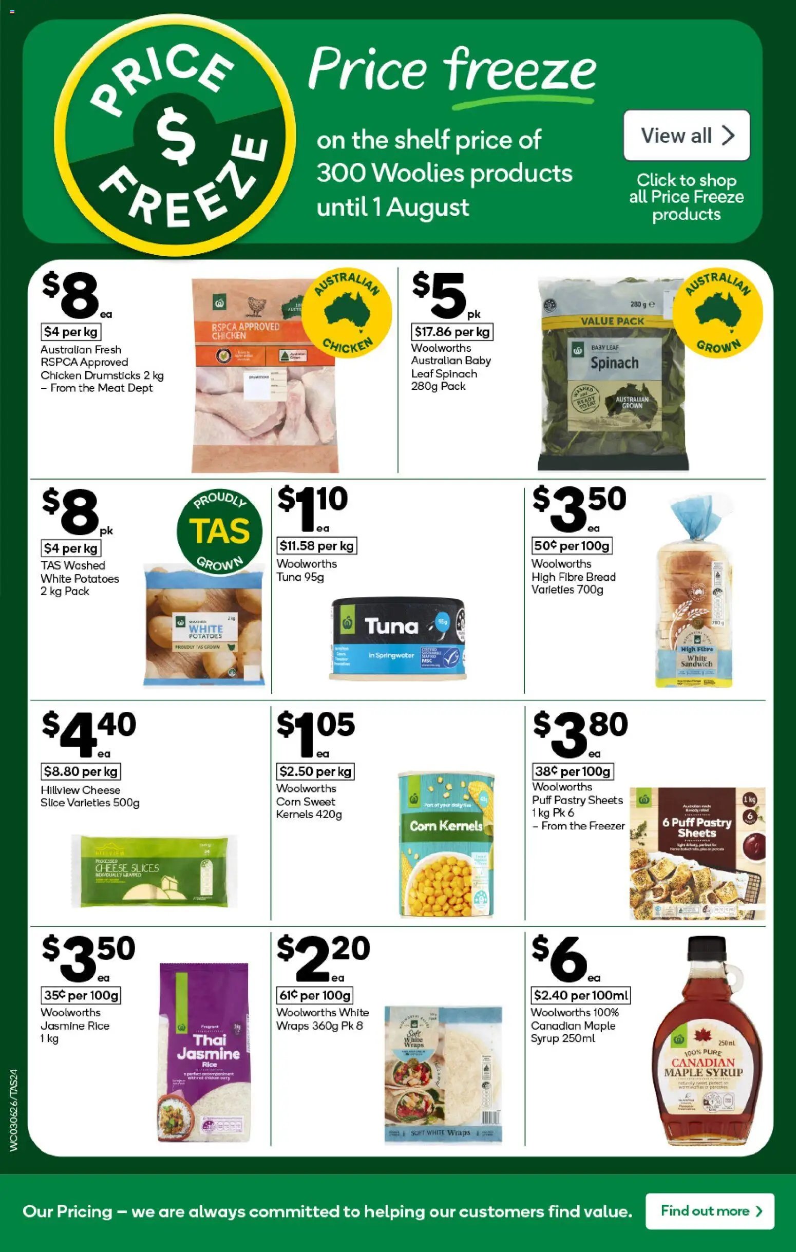 Woolworths catalogue TAS
