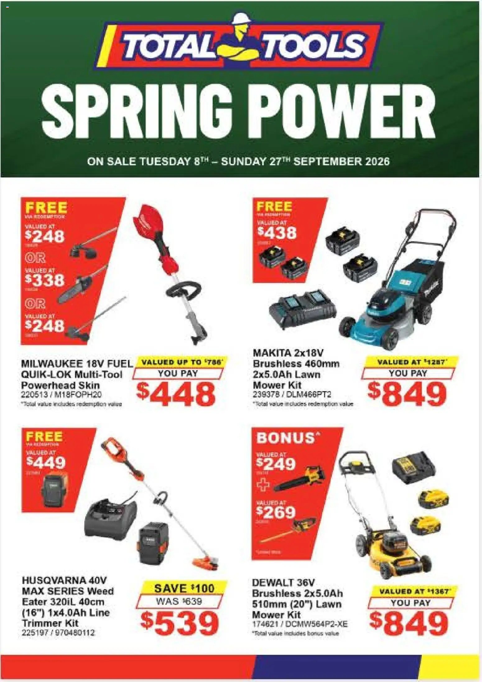 Total Tools catalogue