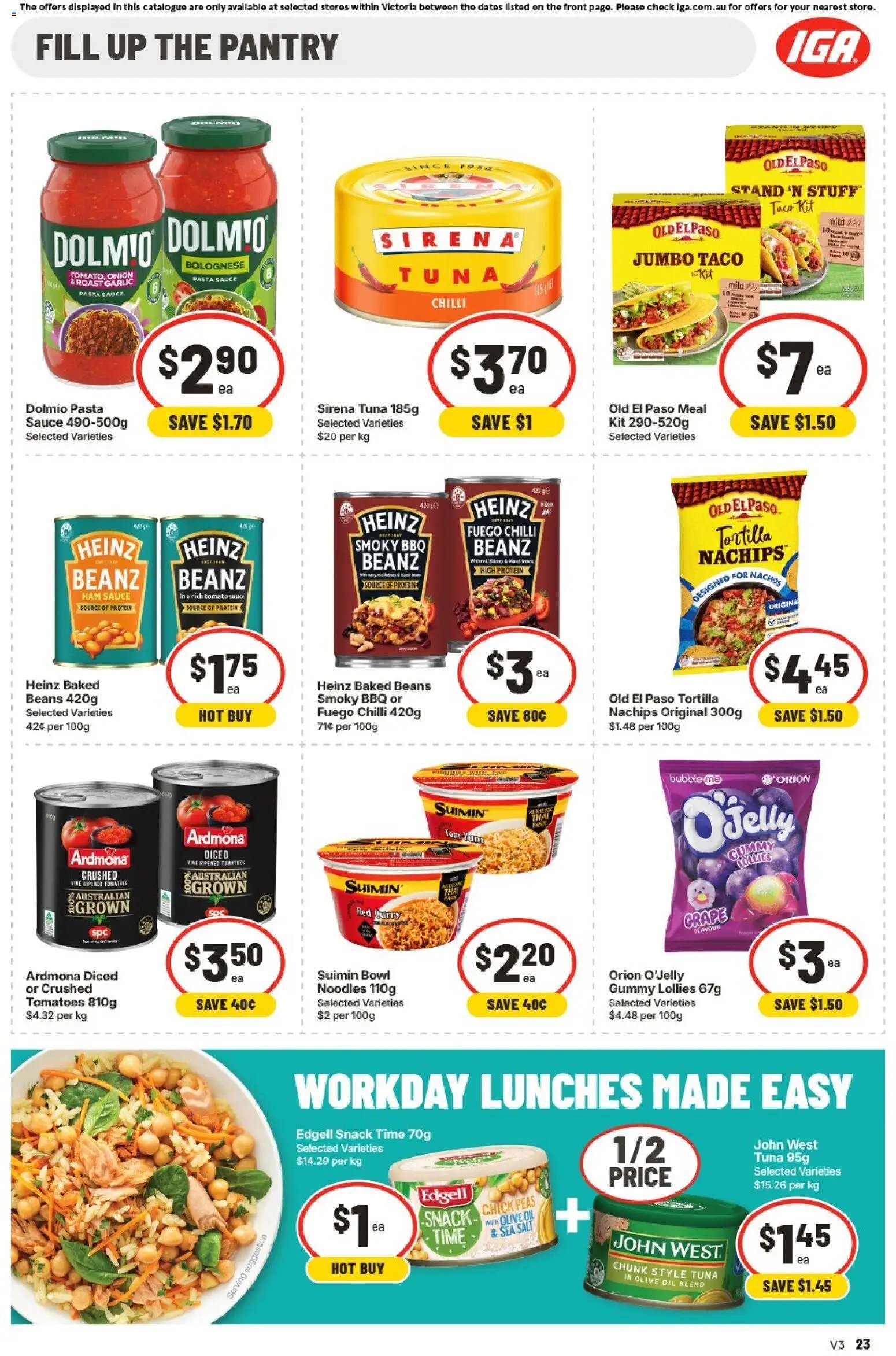 IGA Extra Specials VIC
