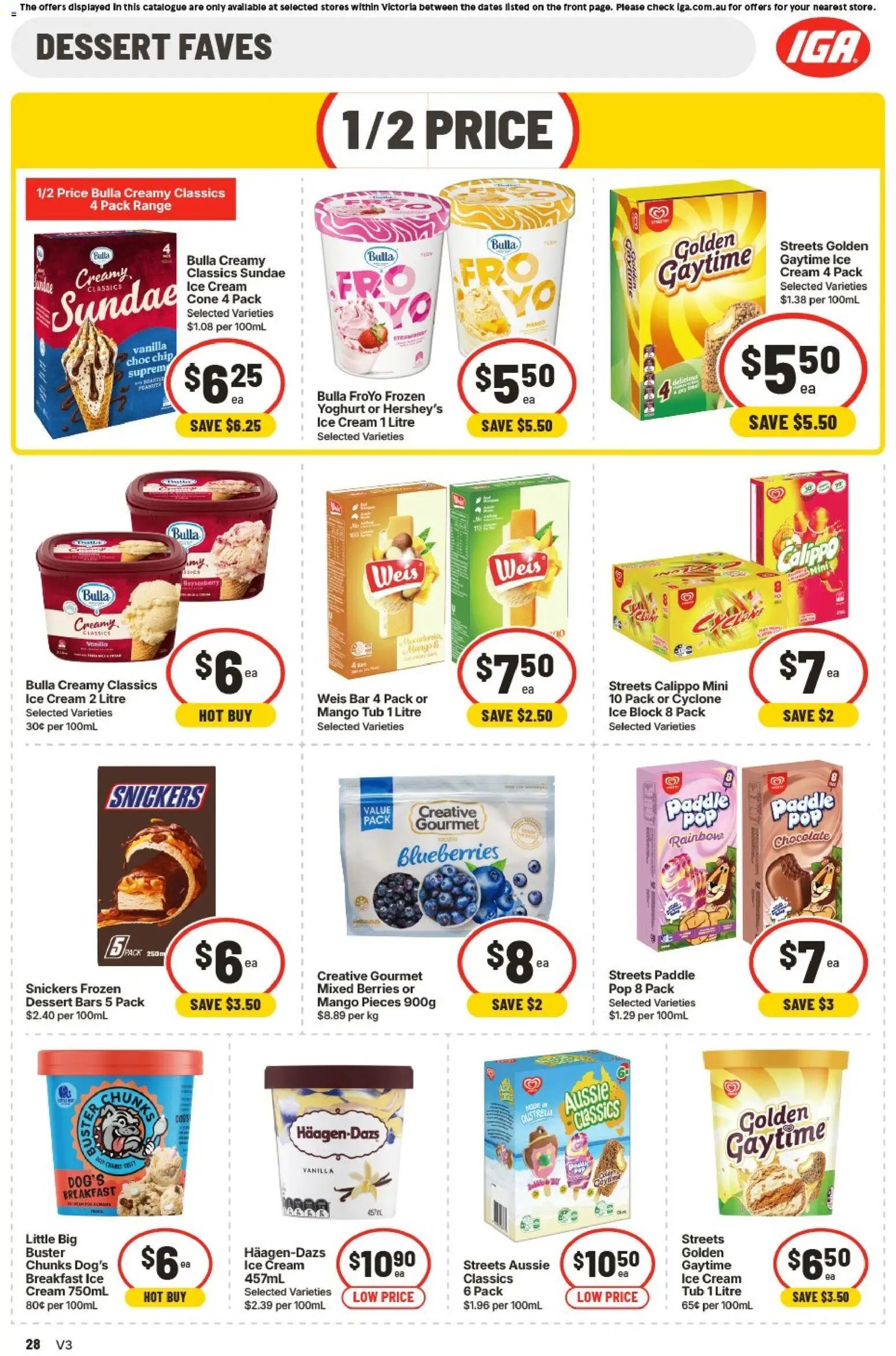 IGA Extra Specials VIC