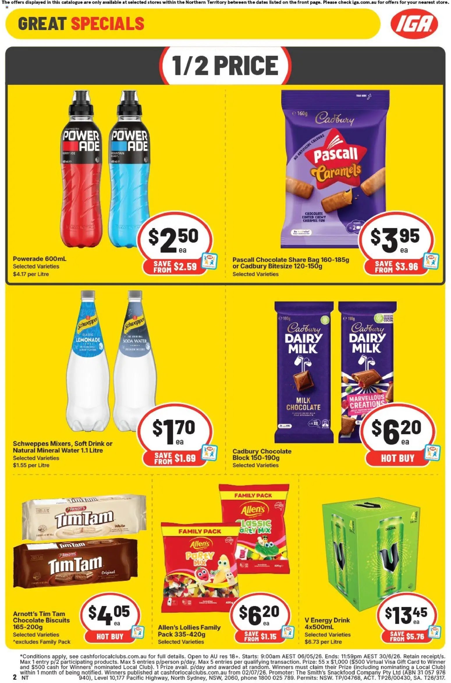 IGA catalogue NT