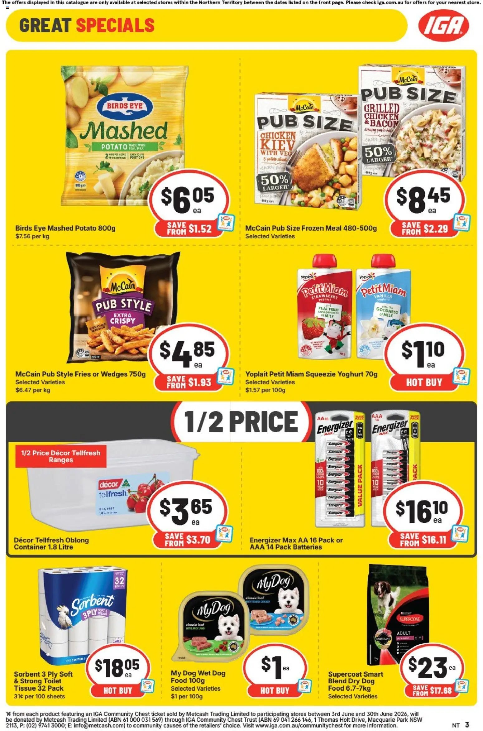 IGA catalogue NT