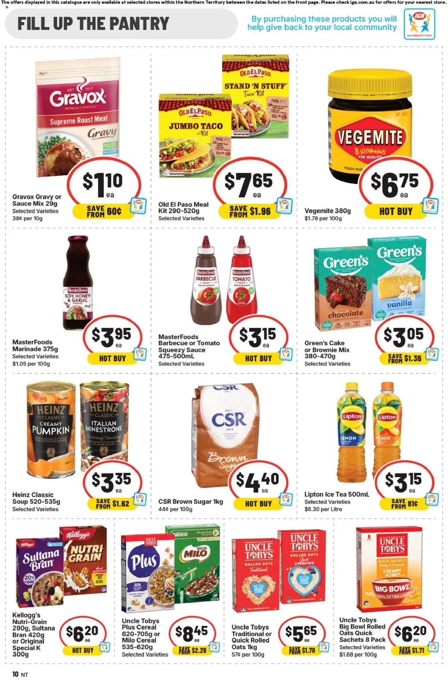 IGA catalogue NT