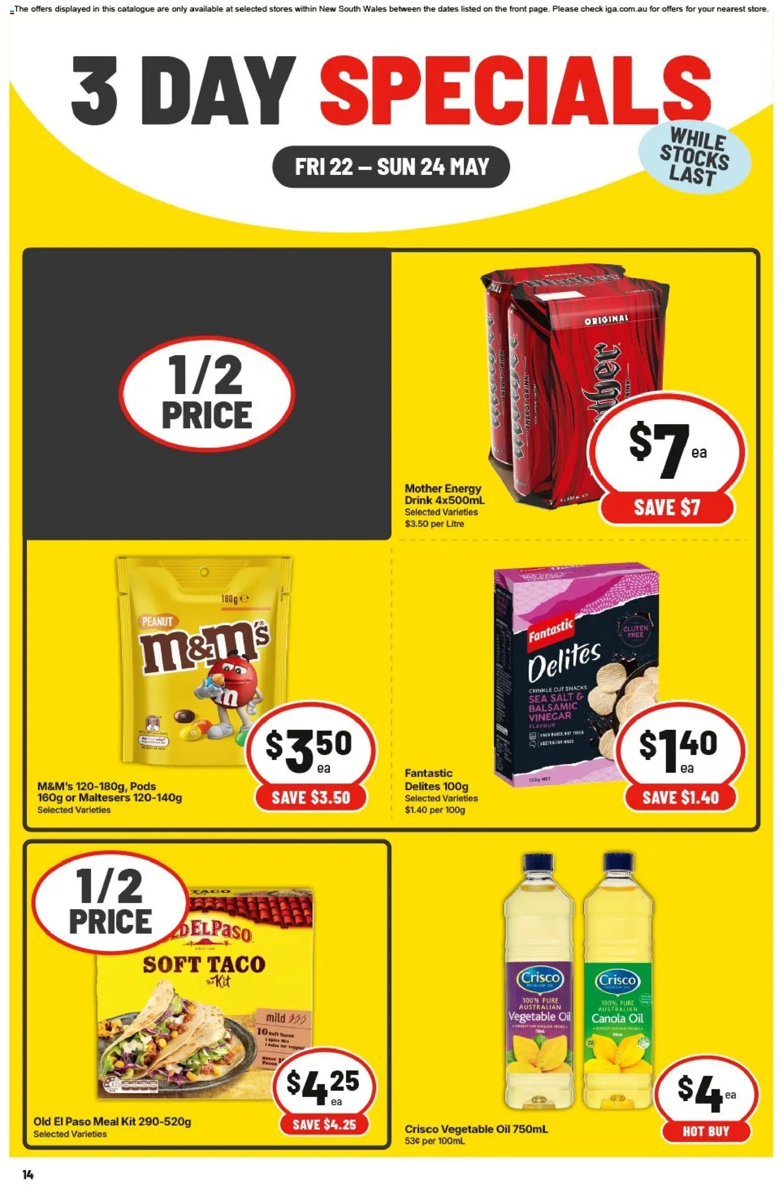 IGA - 3 Day Specials - NSW (2026-05-22 - 2026-05-24) | 1