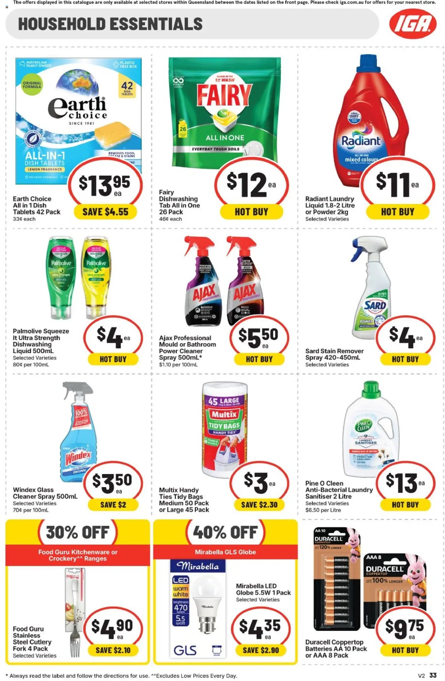 IGA Extra Specials QLD