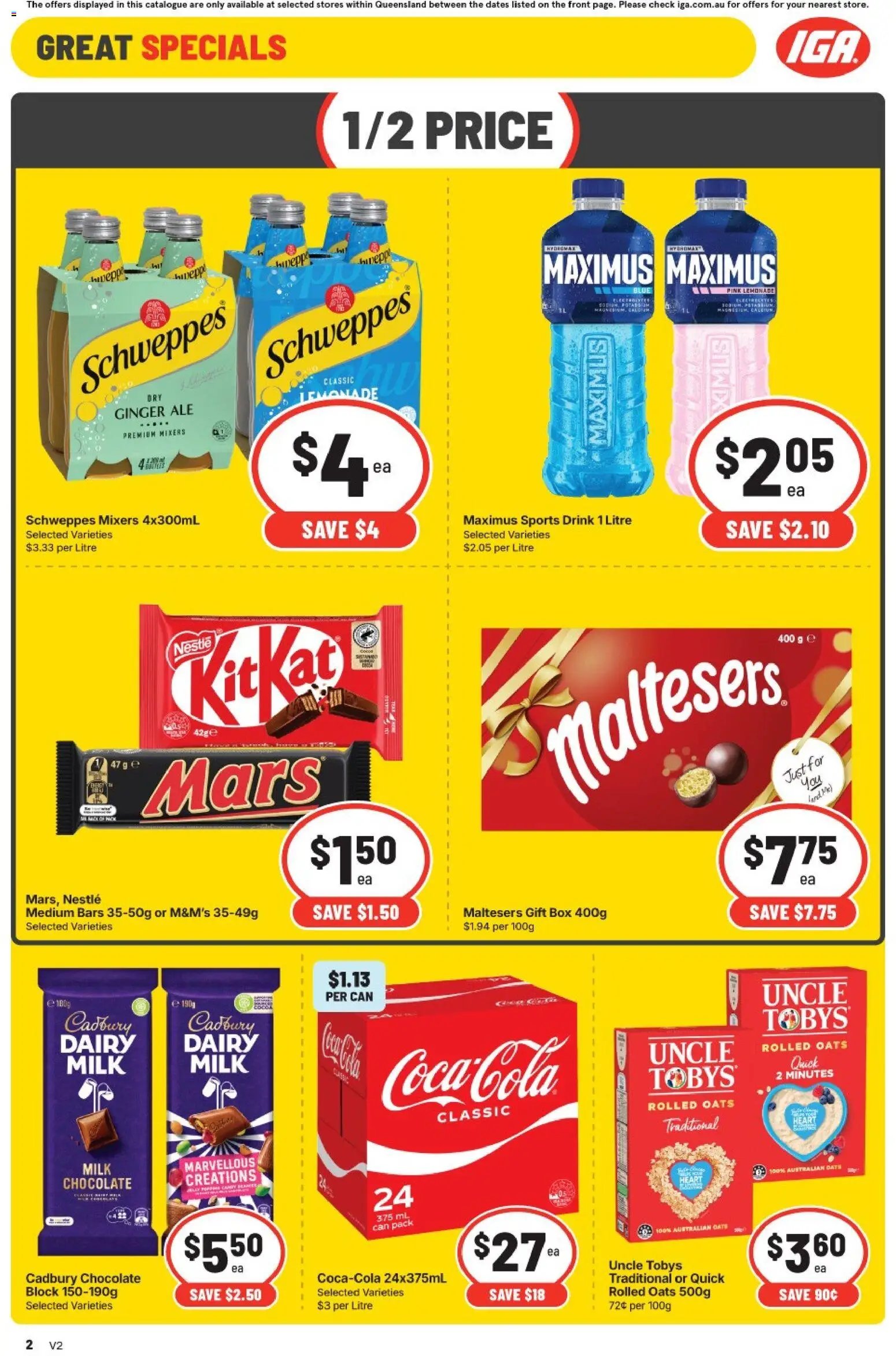 IGA Extra Specials QLD