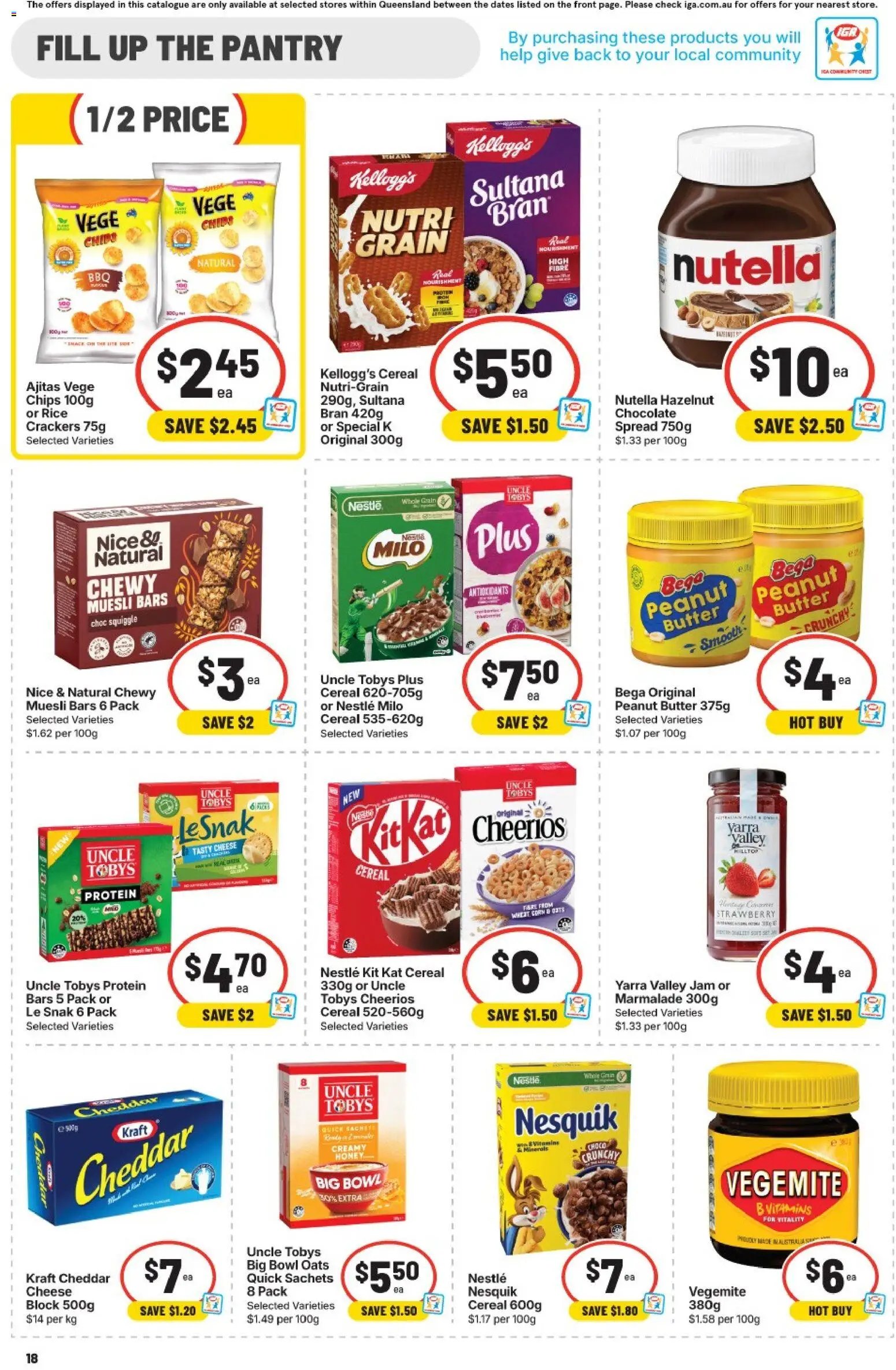 IGA catalogue QLD