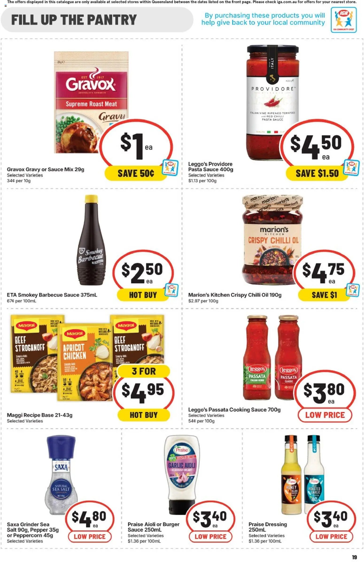 IGA catalogue QLD