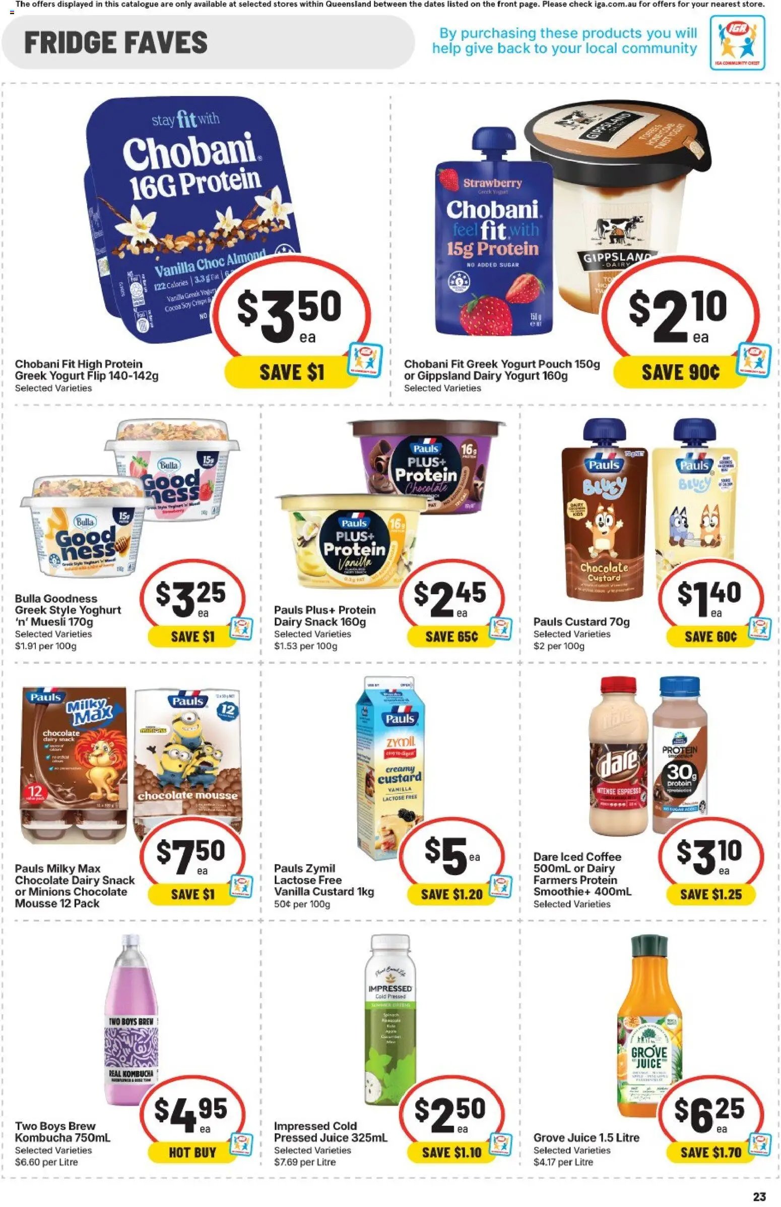 IGA catalogue QLD