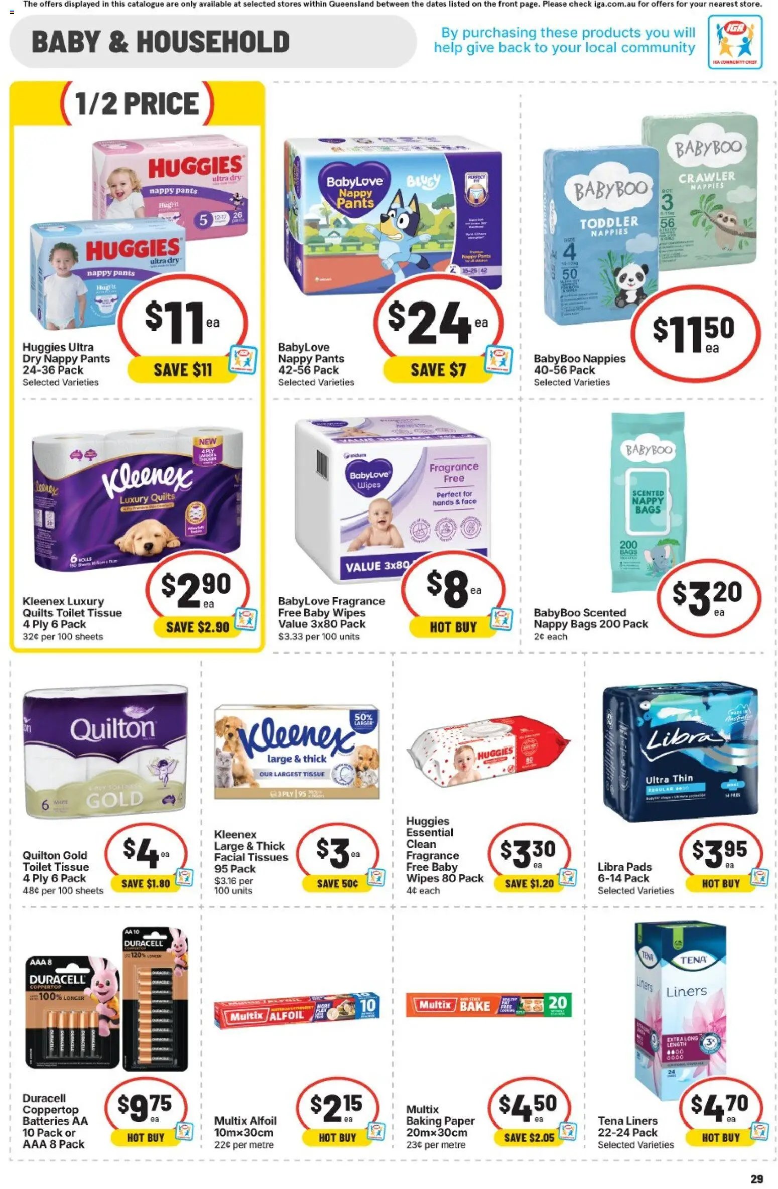 IGA catalogue QLD