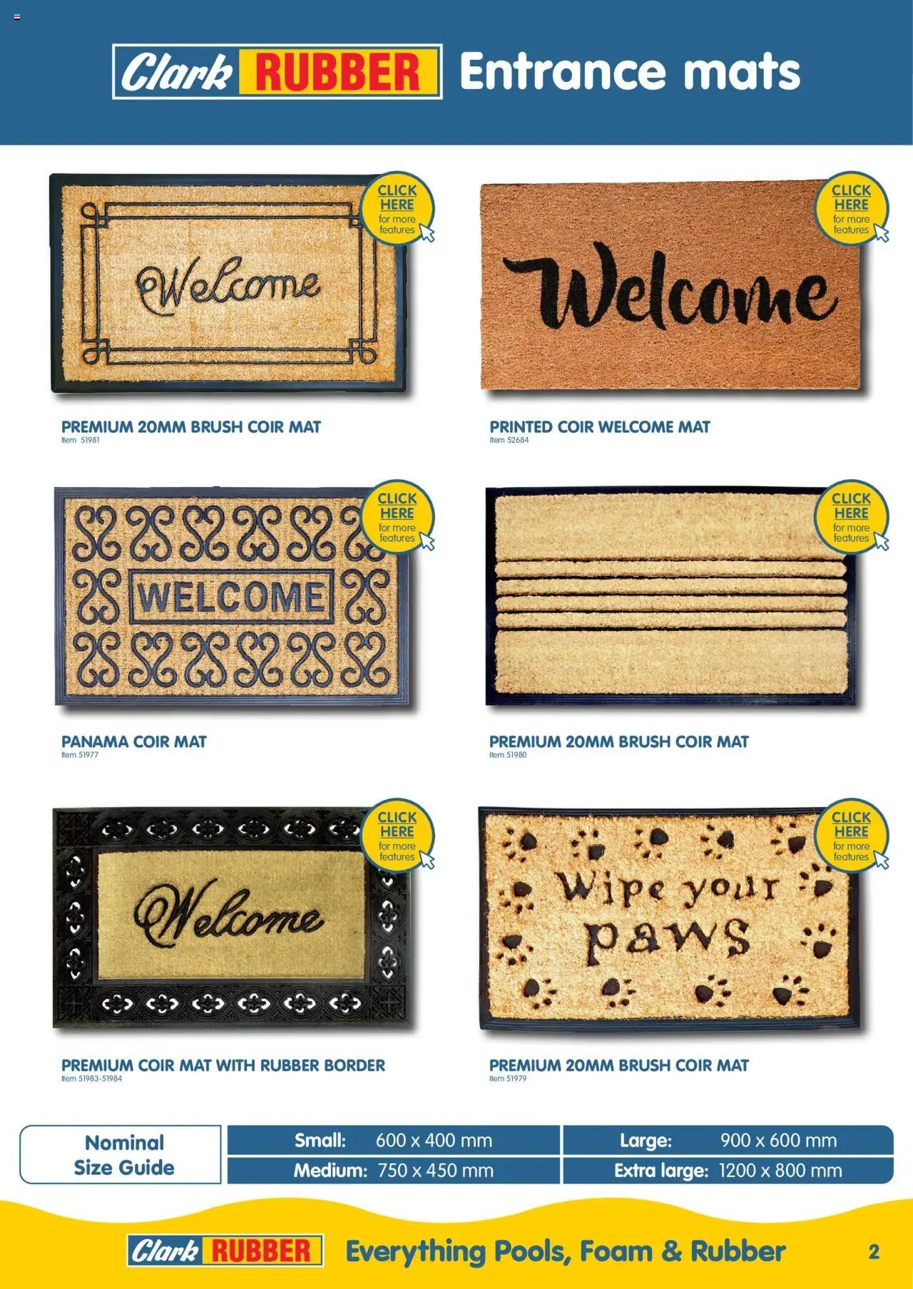 Clark Rubber Matting Look Book (2025-05-05 - 2026-05-05) | 2