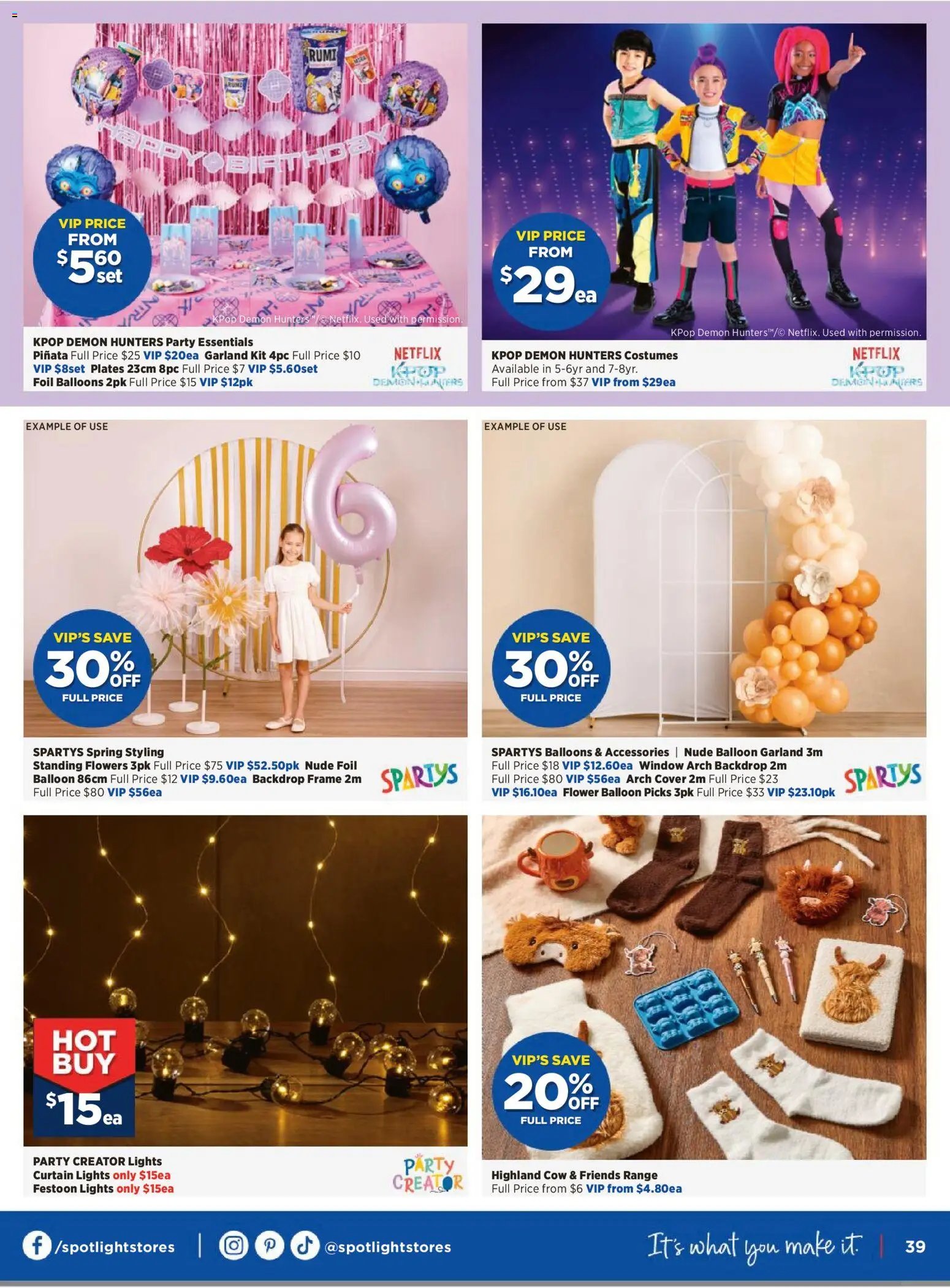 Spotlight catalogue