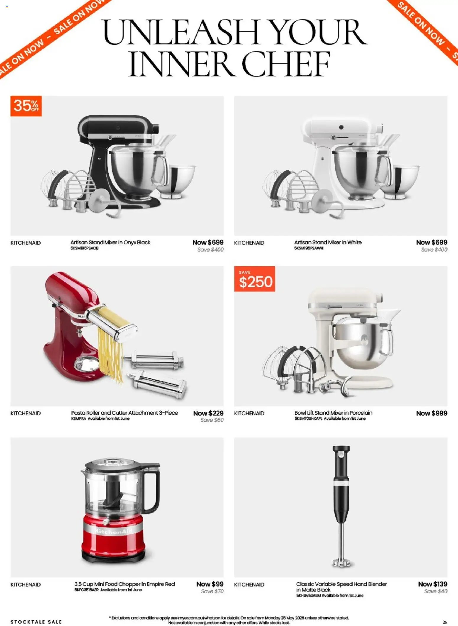 Myer Stocktake Sale (2026-05-25 - 2026-07-05) | 26