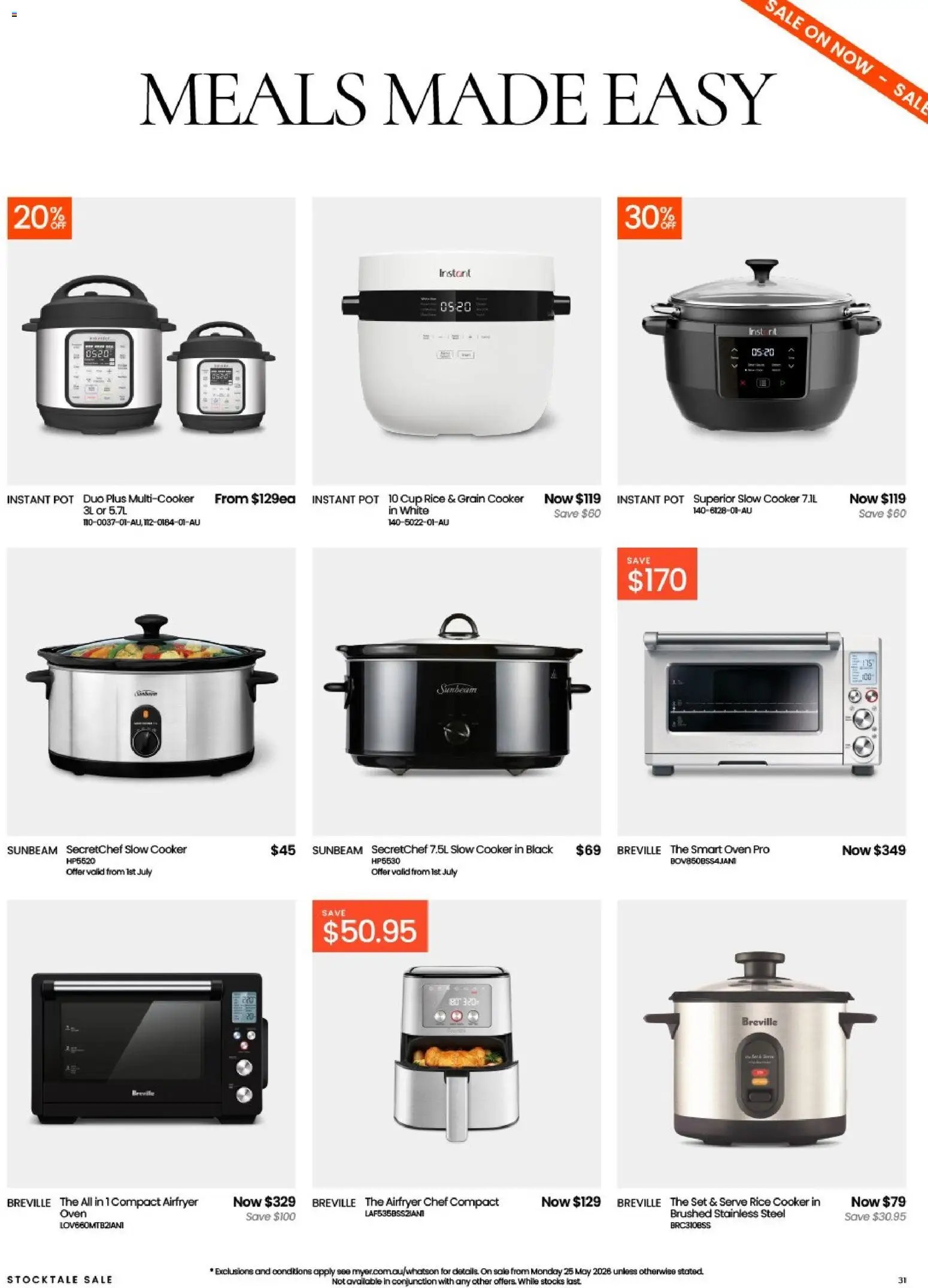 Myer Stocktake Sale (2026-05-25 - 2026-07-05) | 31