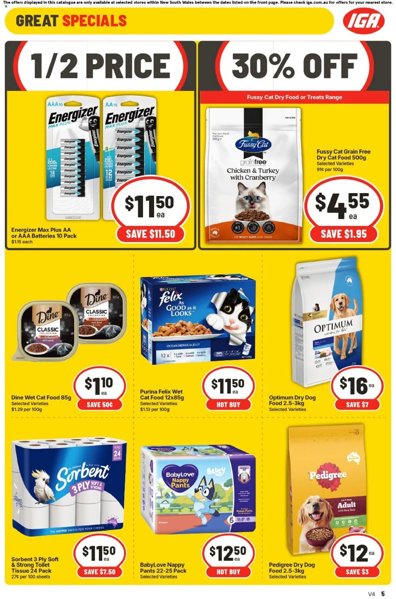 IGA Extra Specials NSW