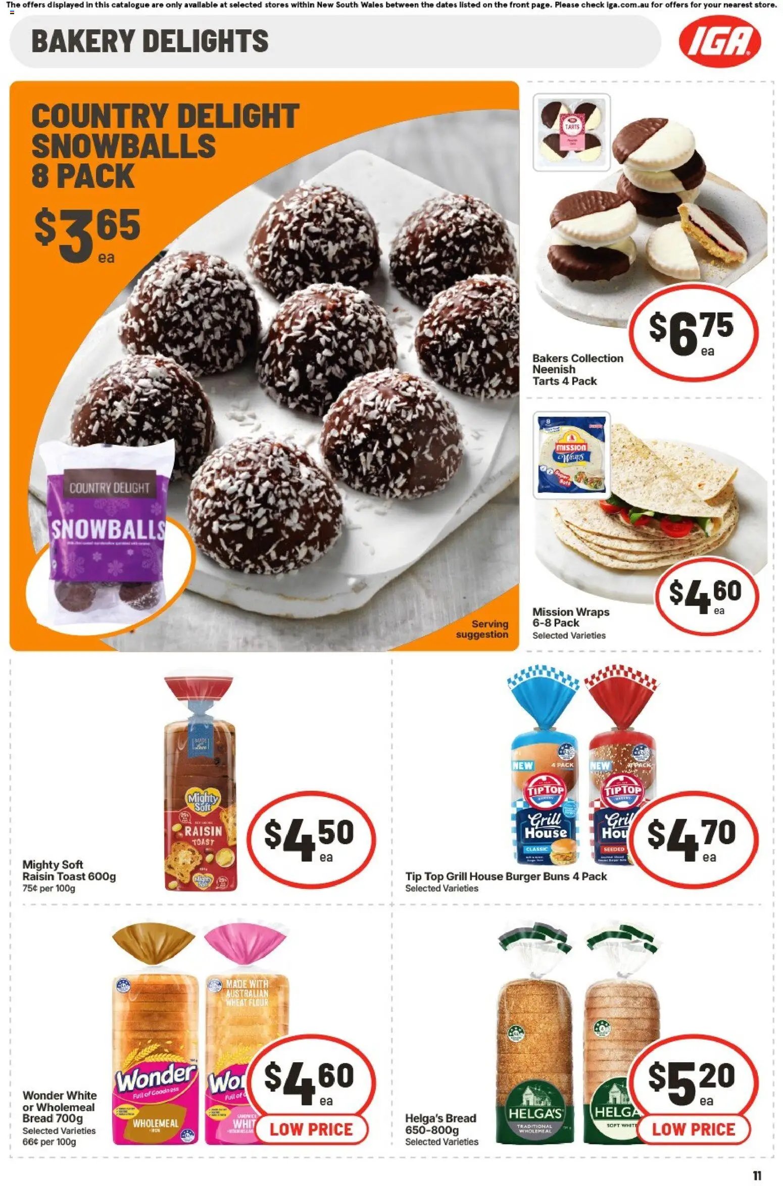 IGA Extra Specials NSW