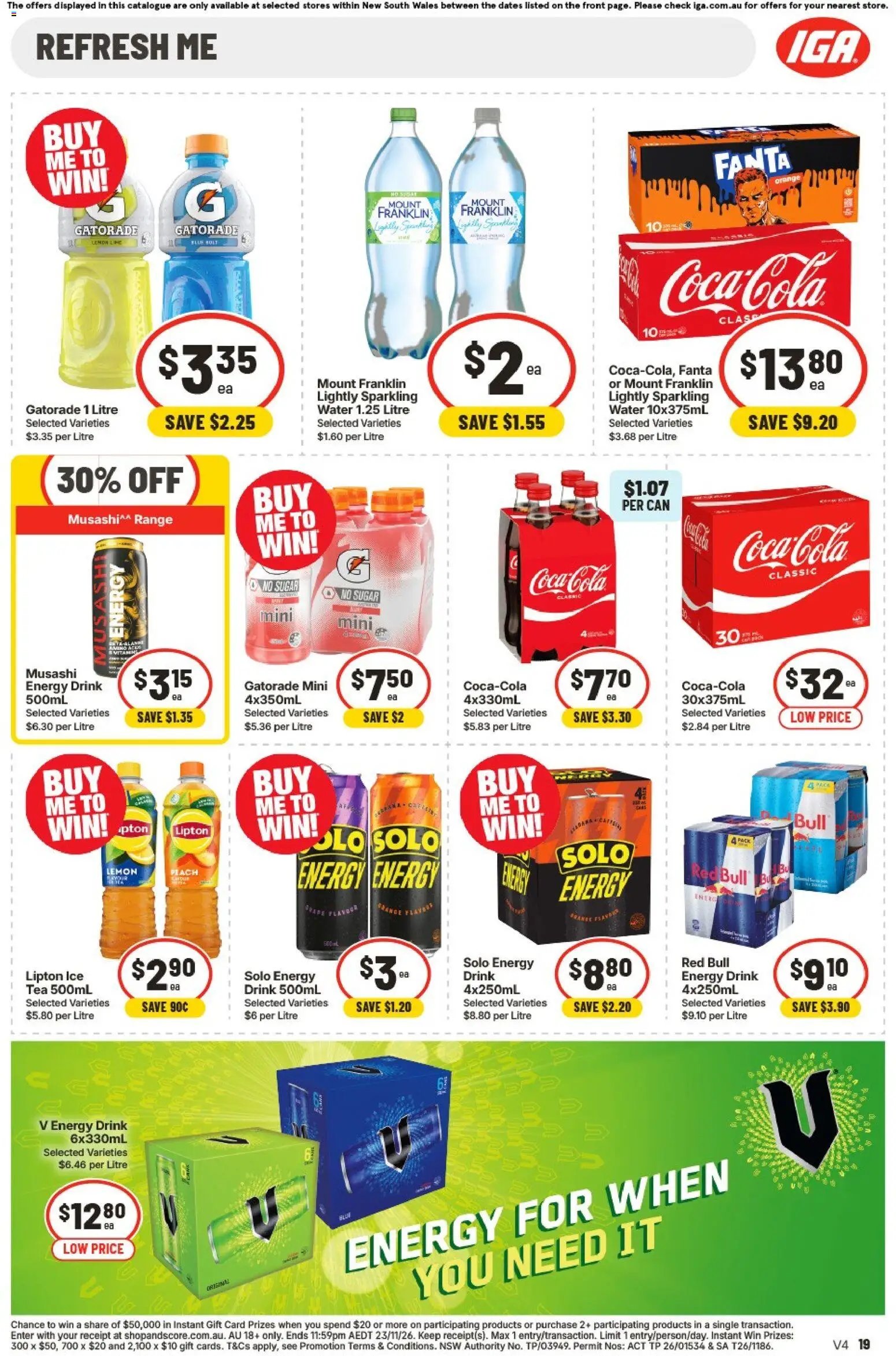 IGA Extra Specials NSW