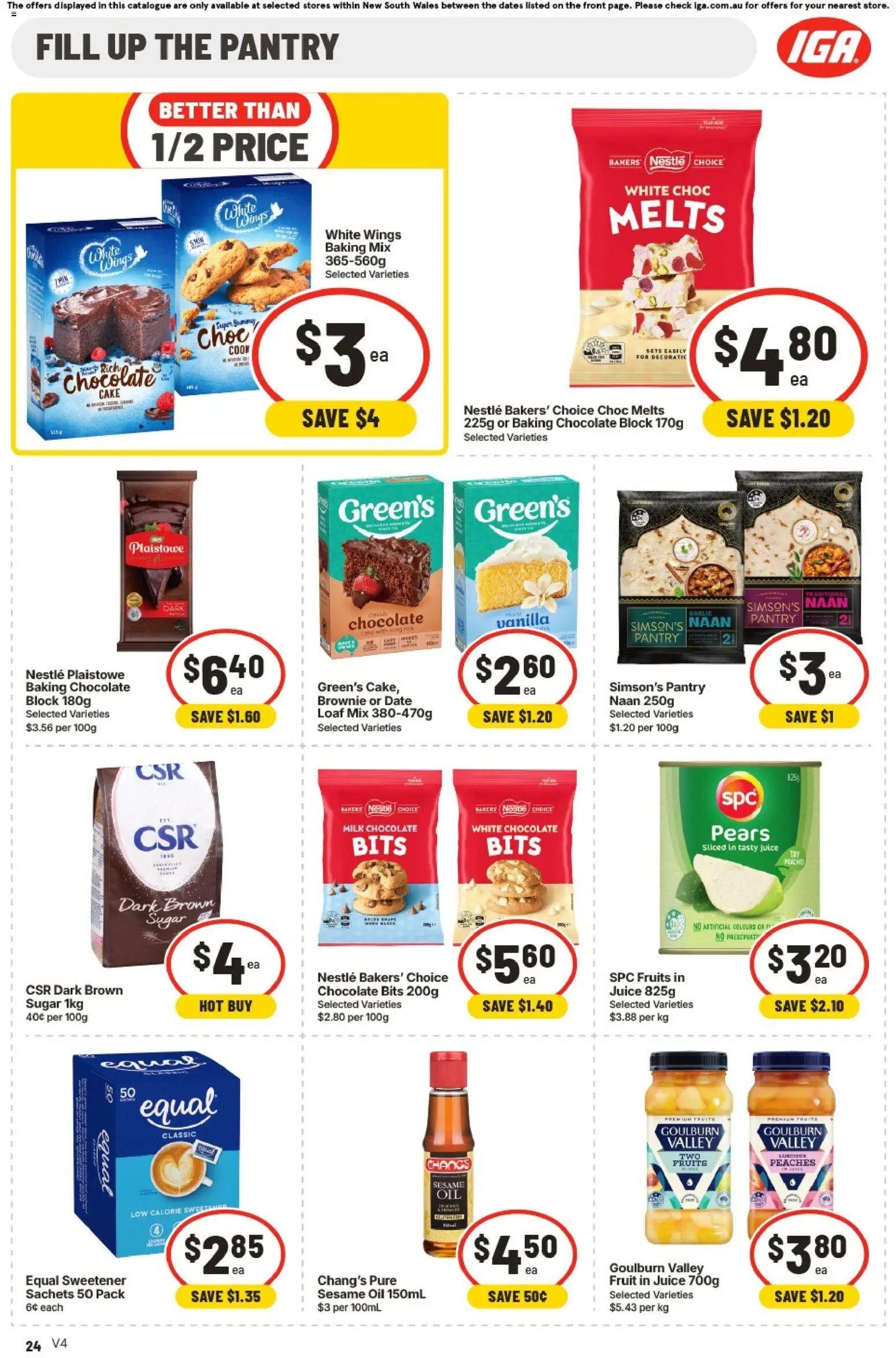 IGA Extra Specials NSW